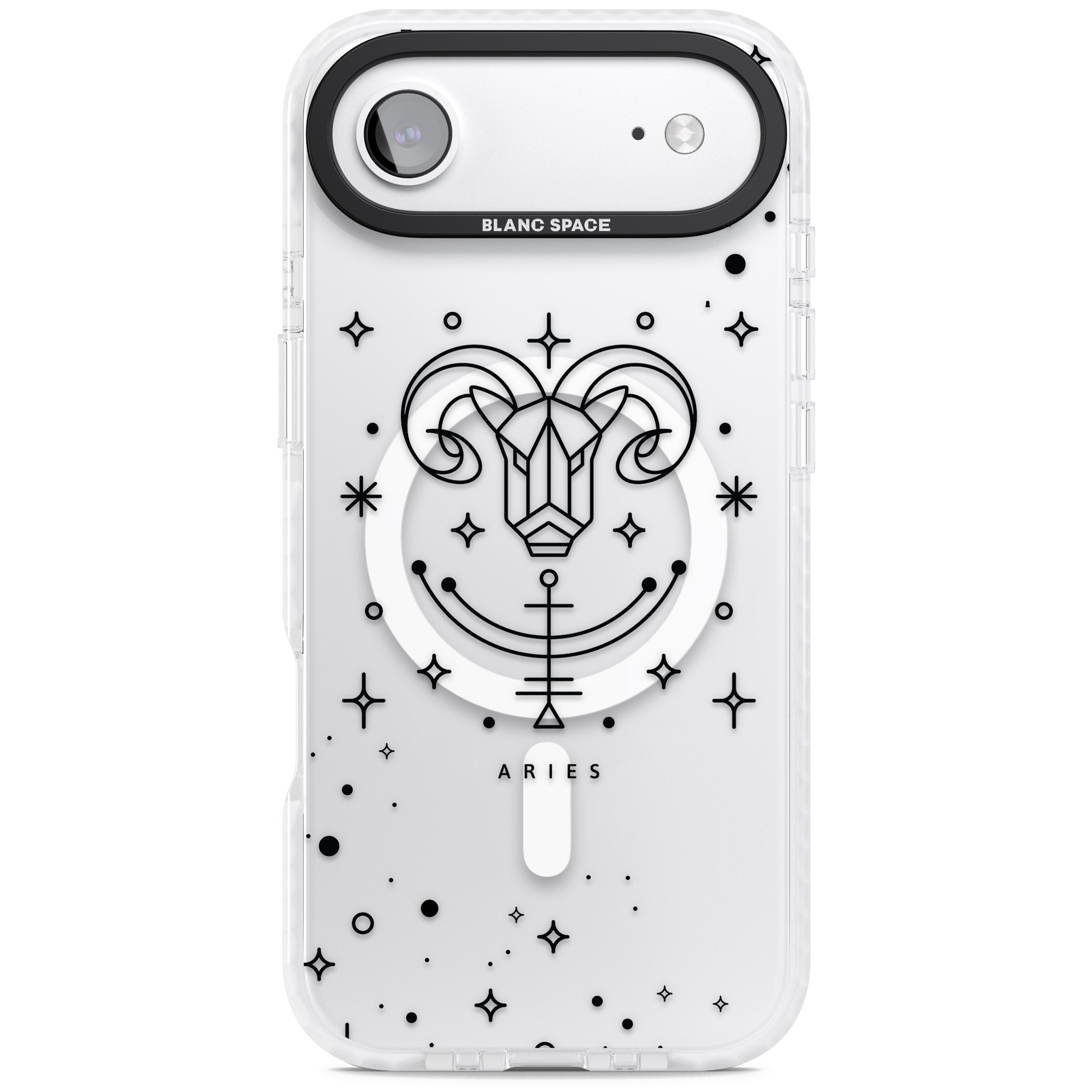 Aries Emblem iPhone 17 Air Impact Pro Clear Phone Case