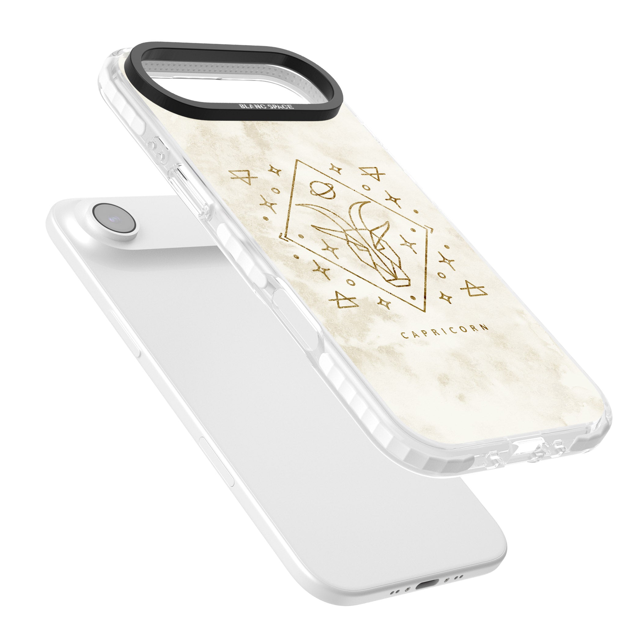 Capricorn Gold Zodiac Design iPhone 17 Air Impact Pro Clear Phone Case Colours