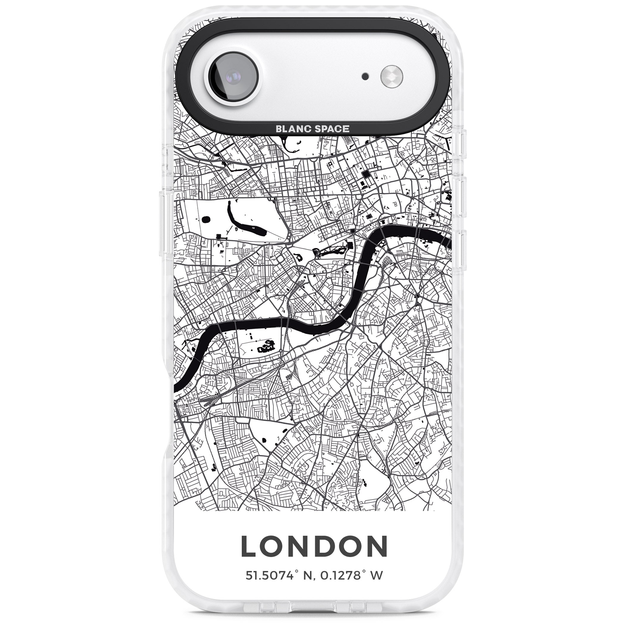 London Map iPhone 17 Air Impact Clear Phone Case