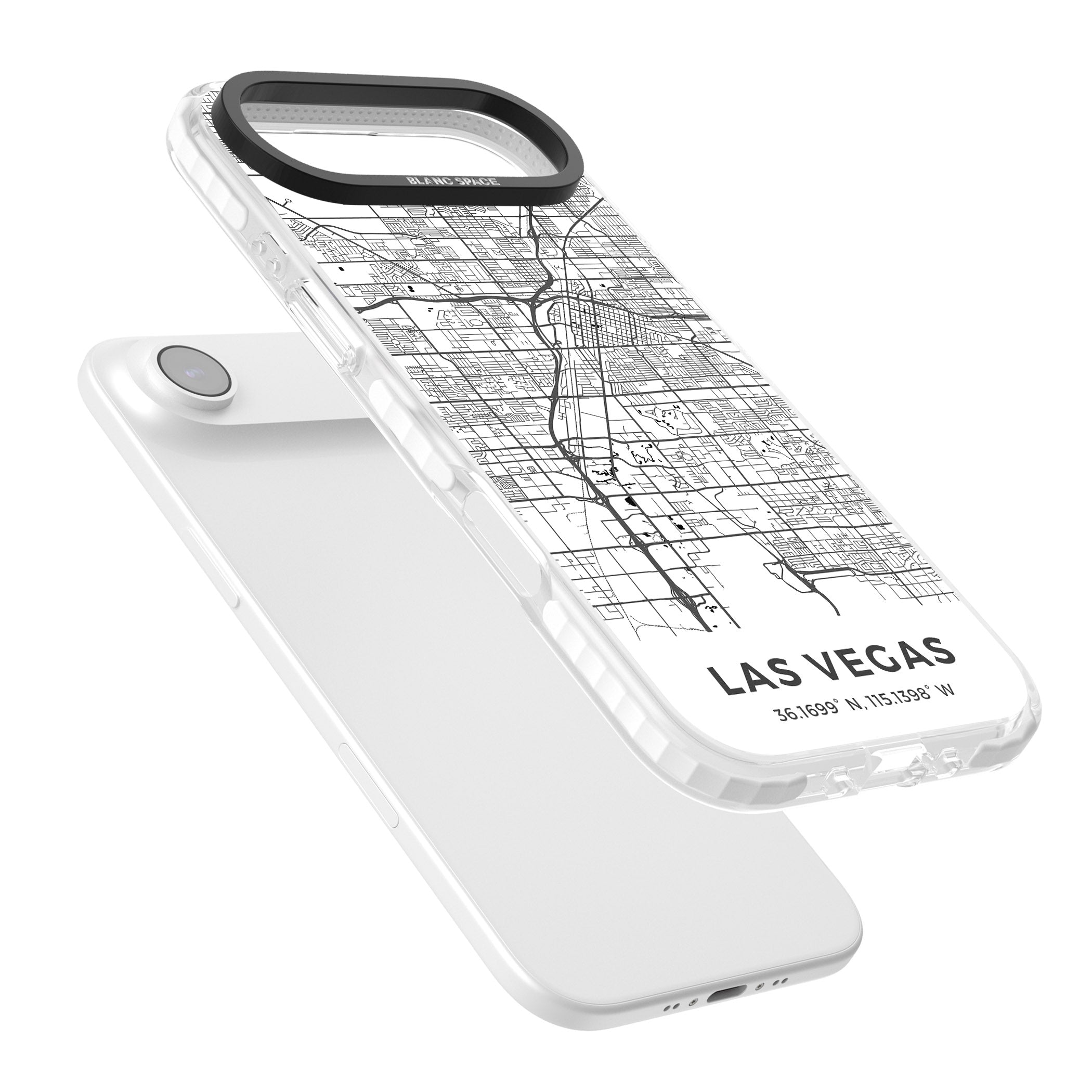 Las Vegas Map iPhone 17 Air Impact Clear Phone Case Colours