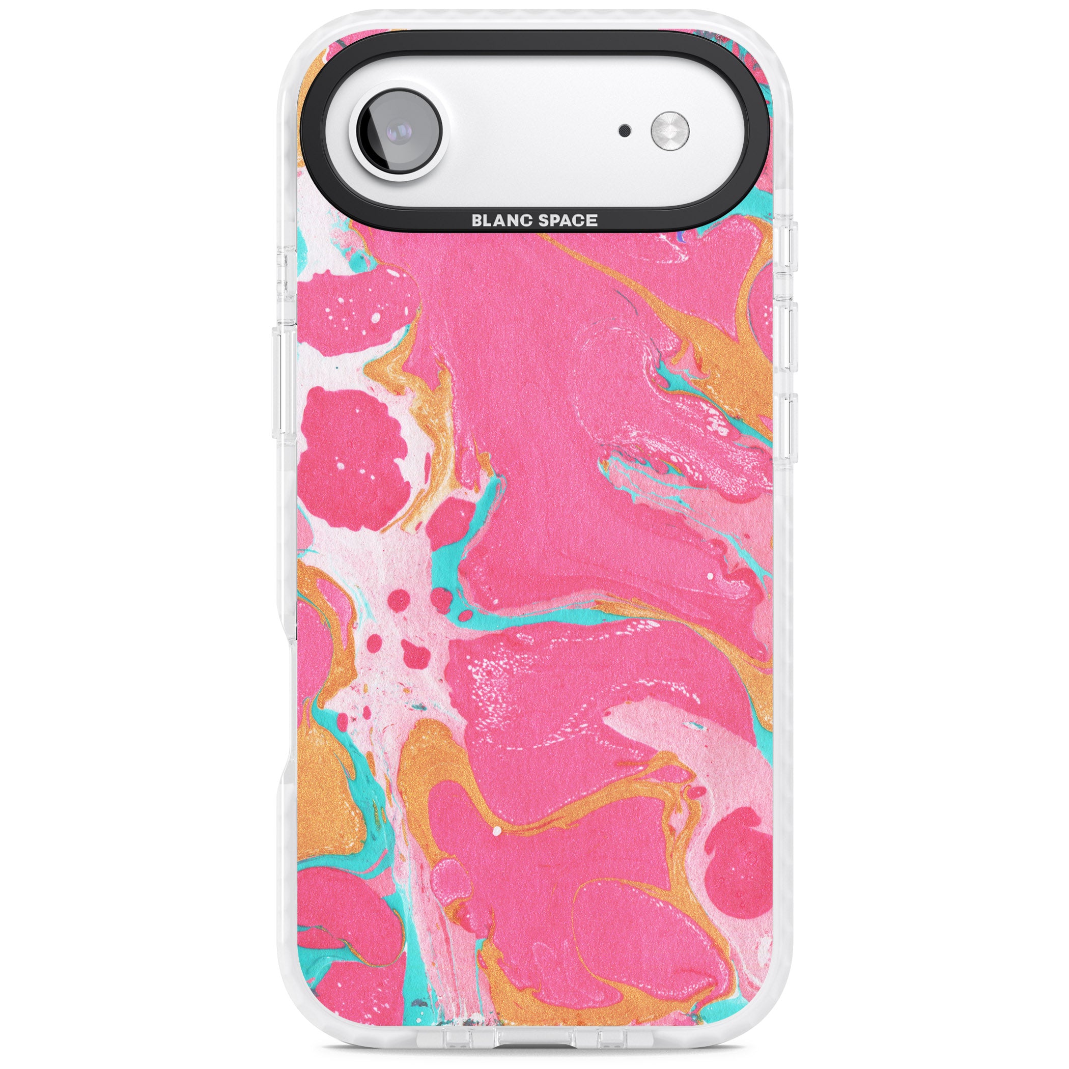 Vibrant Marbled Paper iPhone 17 Air Impact Clear Phone Case