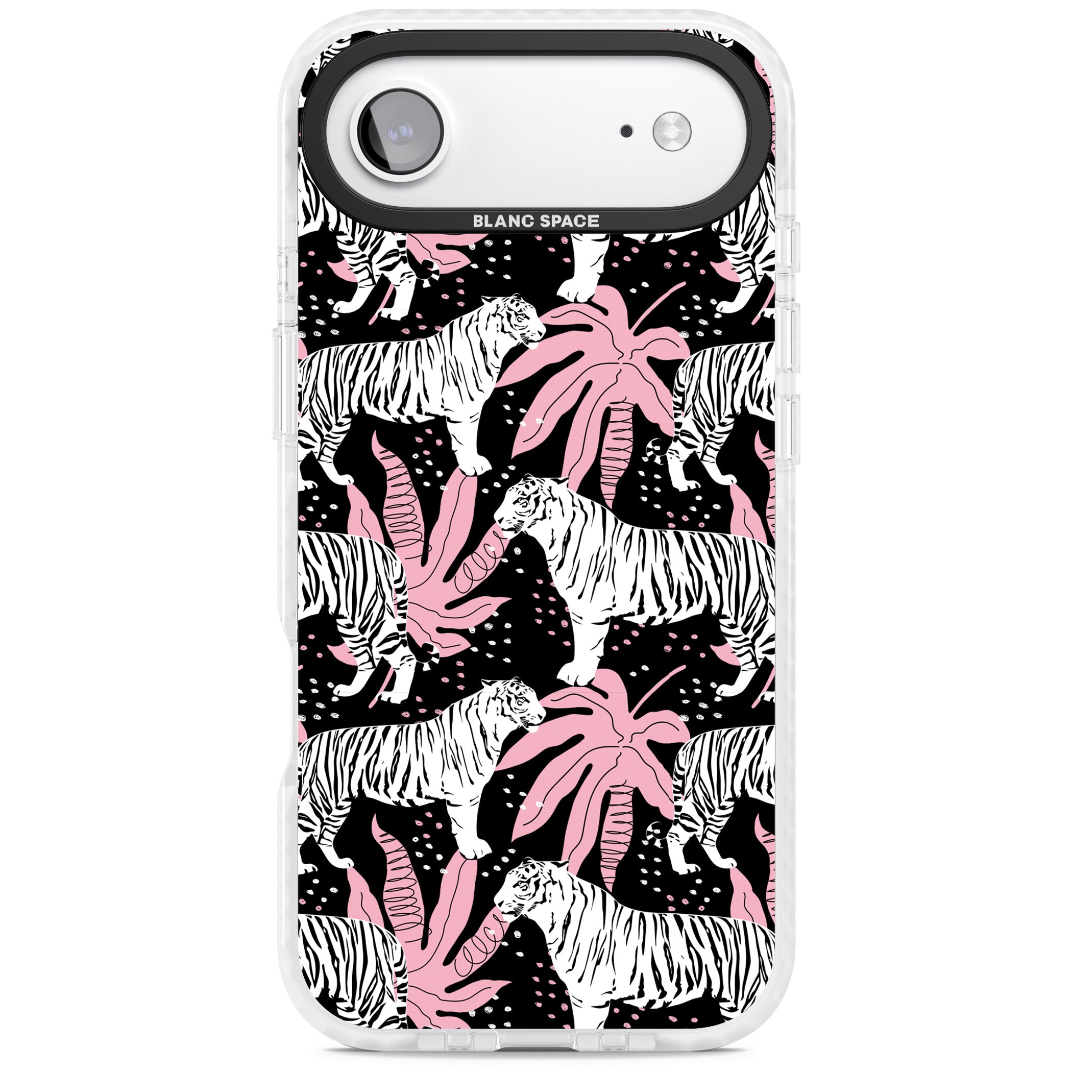 Pink Jungle Tiger iPhone 17 Air Impact Clear Phone Case