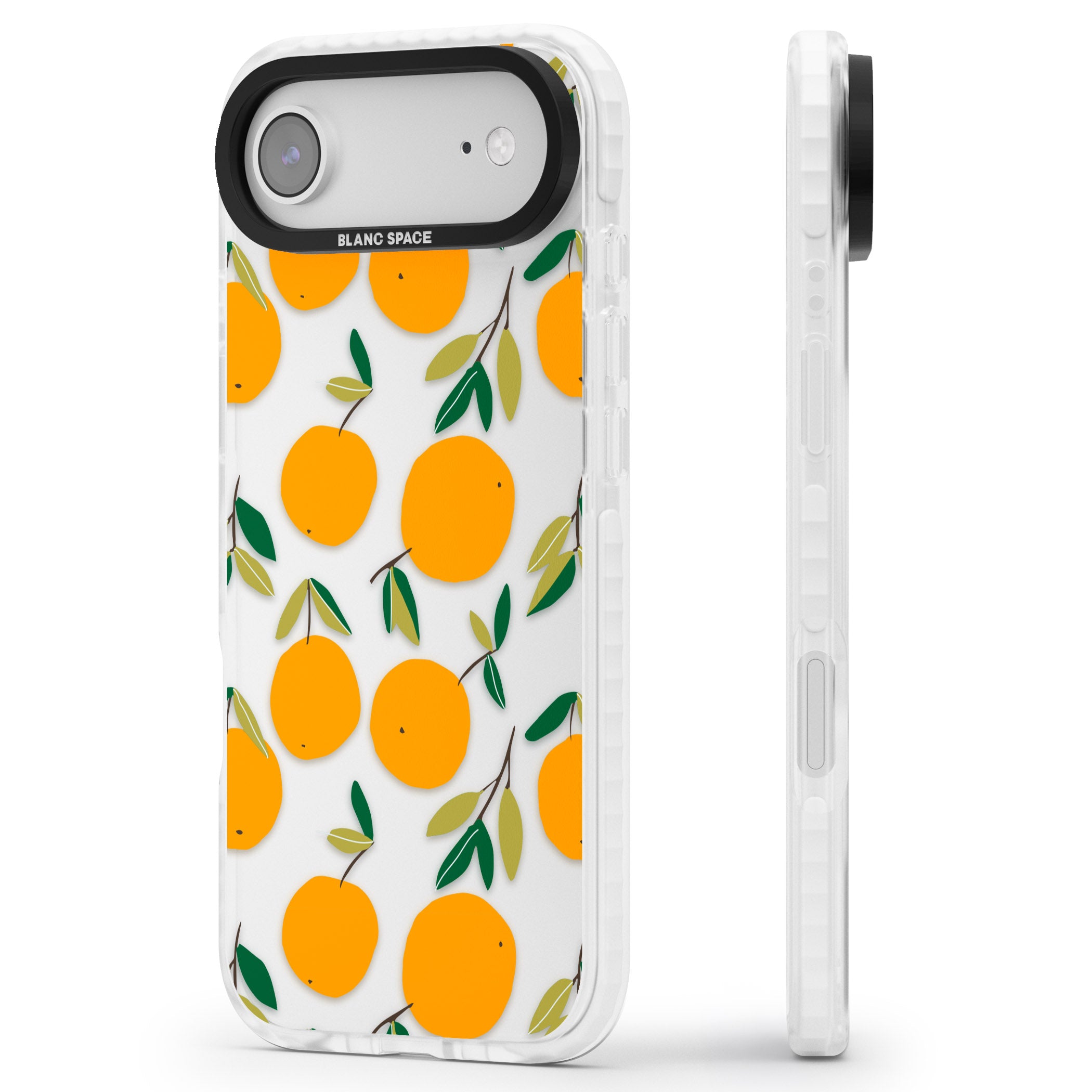 Citrus Grove iPhone 17 Air Impact Clear Phone Case Side Profile
