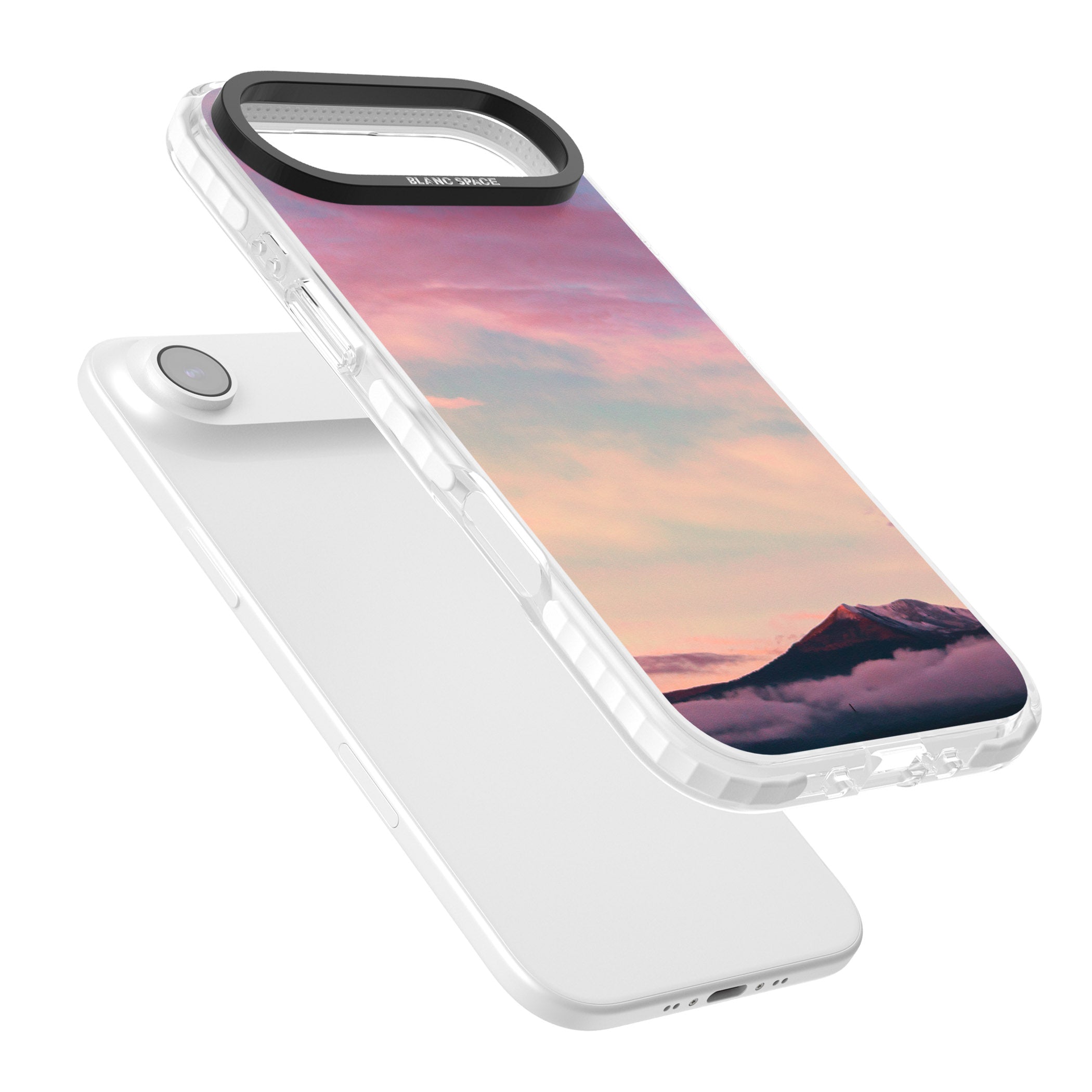 Pastel Mountain Sunset iPhone 17 Air Impact Clear Phone Case Colours