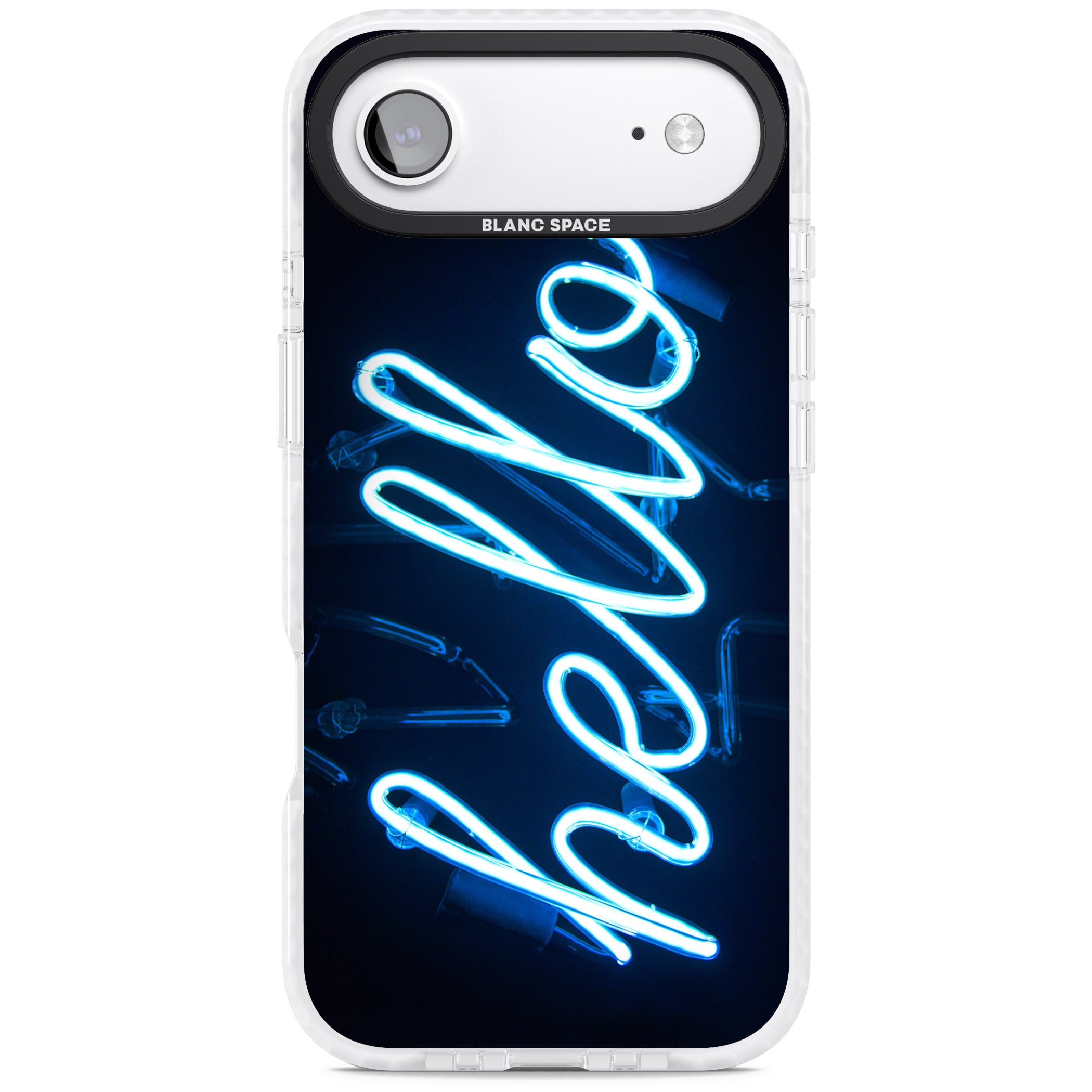 Hello Neon Sign iPhone 17 Air Impact Clear Phone Case