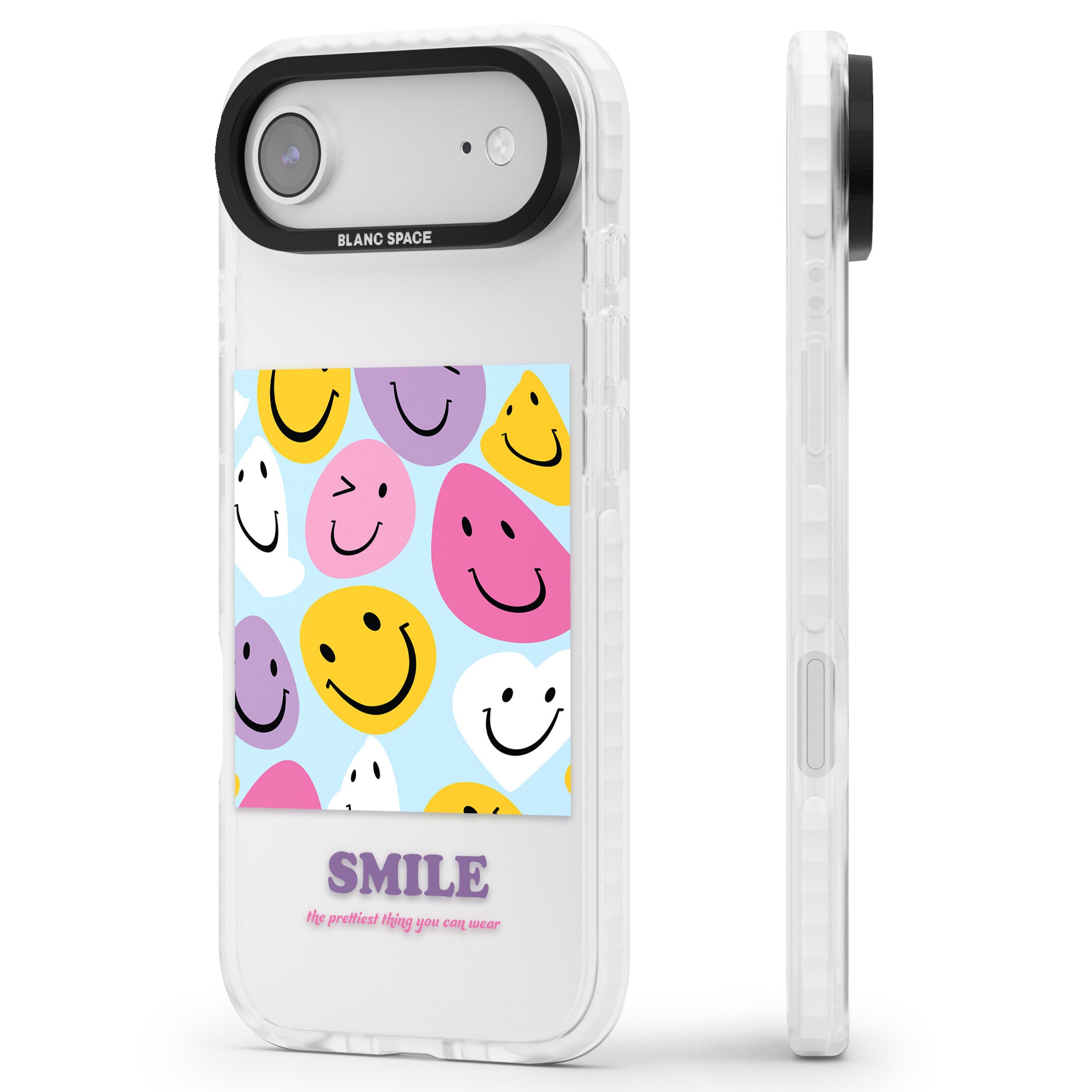 A Smile iPhone 17 Air Impact Clear Phone Case Side Profile