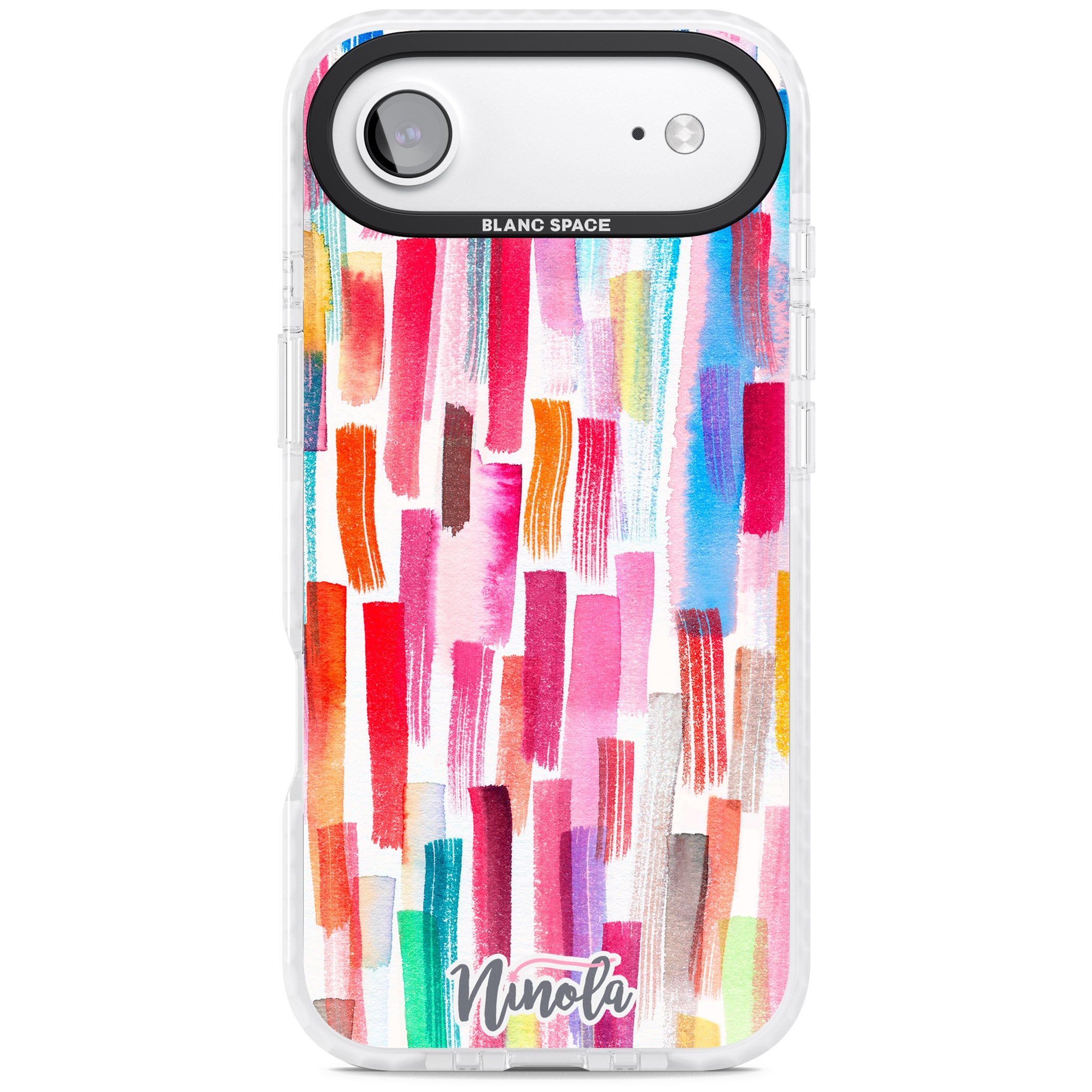 Colorful Brushstrokes iPhone 17 Air Impact Clear Phone Case