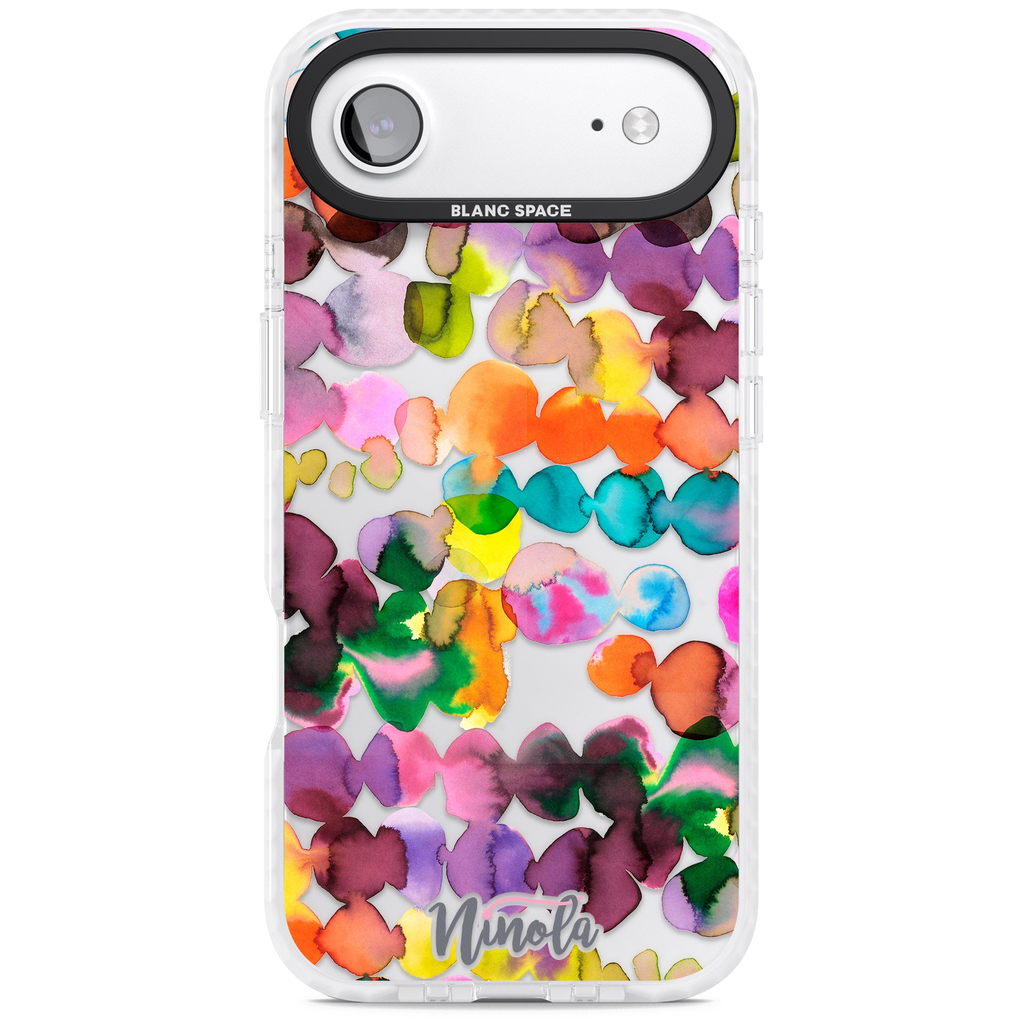Ink Splash Hues iPhone 17 Air Impact Clear Phone Case