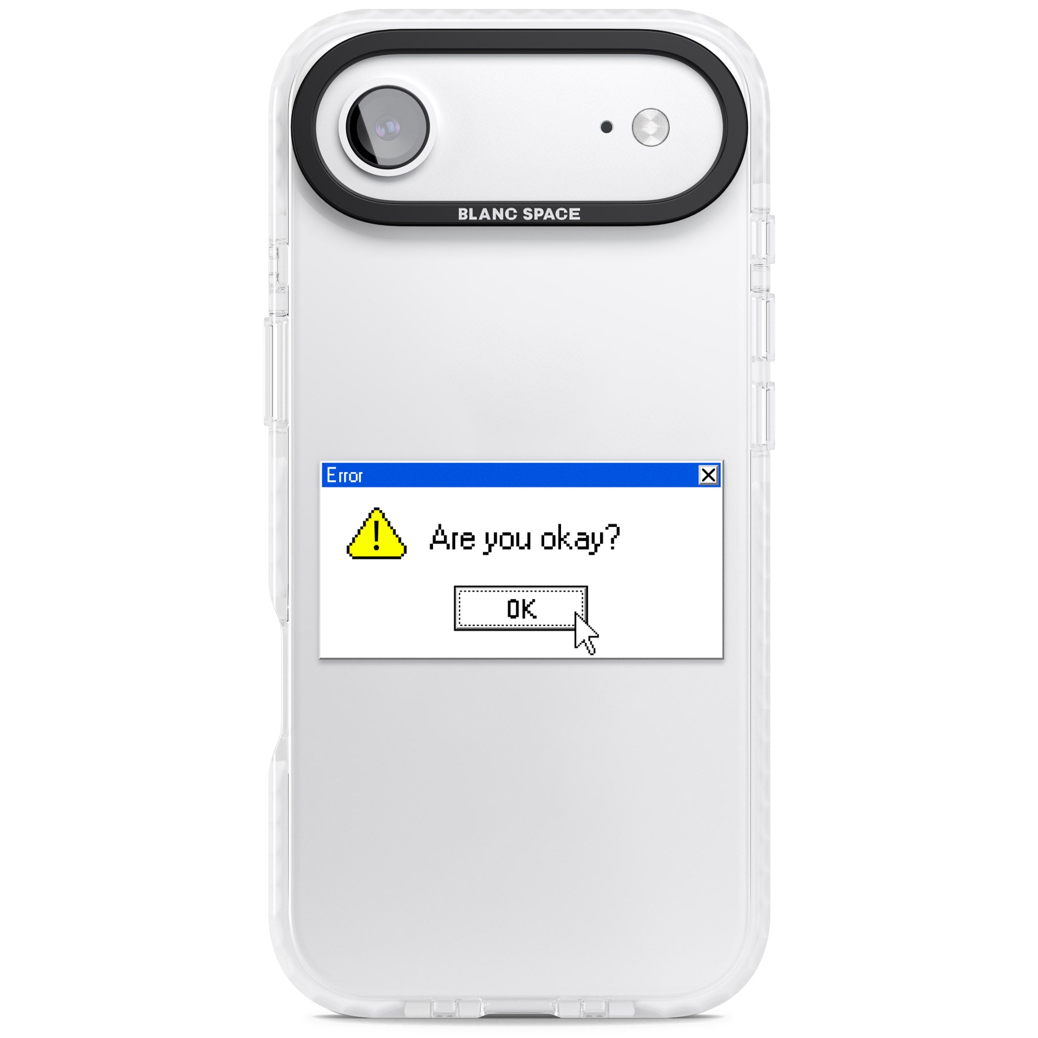 Are You Okay Exe iPhone 17 Air Impact Clear Phone Case