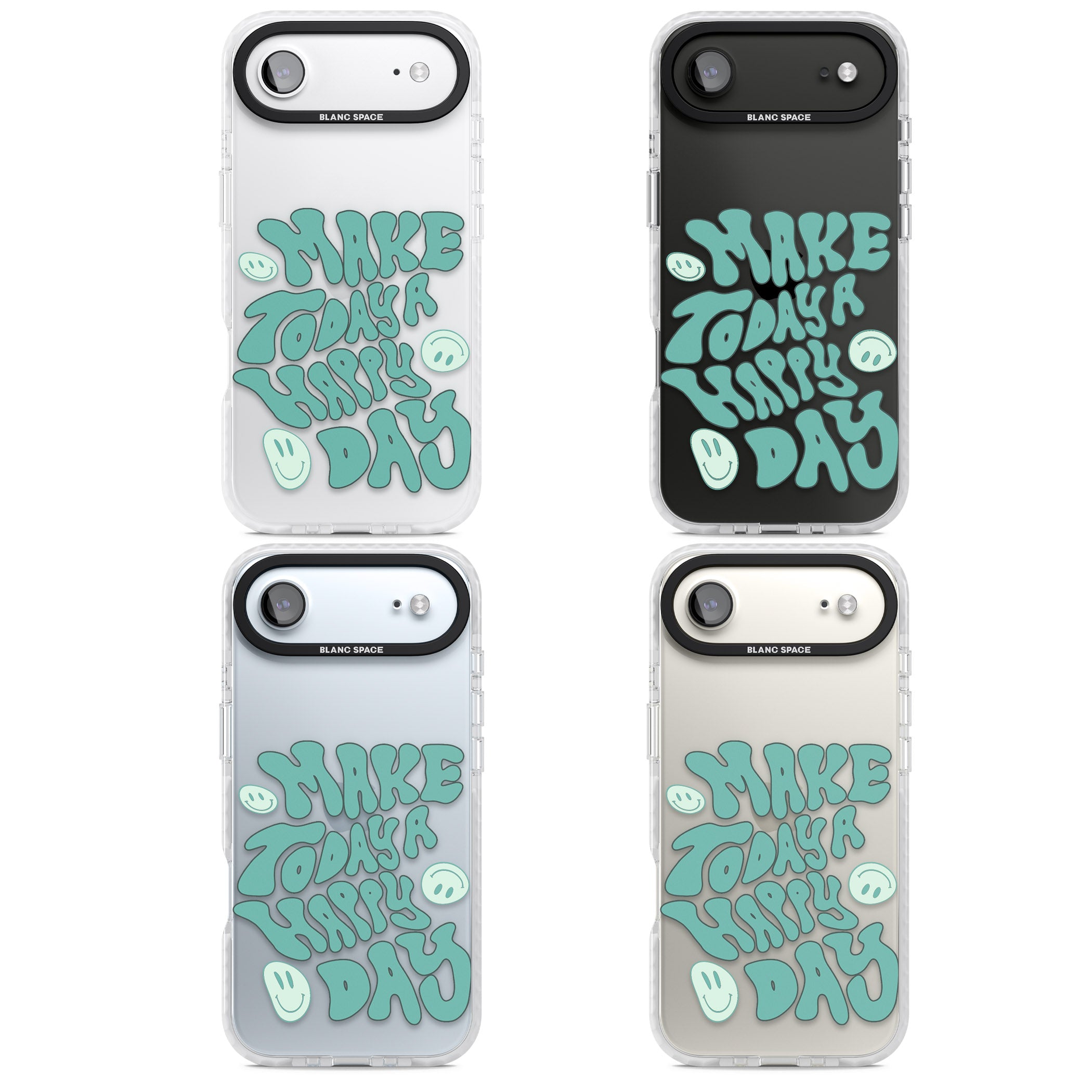 Make Today A Happy Day iPhone 17 Air Impact Clear Phone Case APT Impact Protection