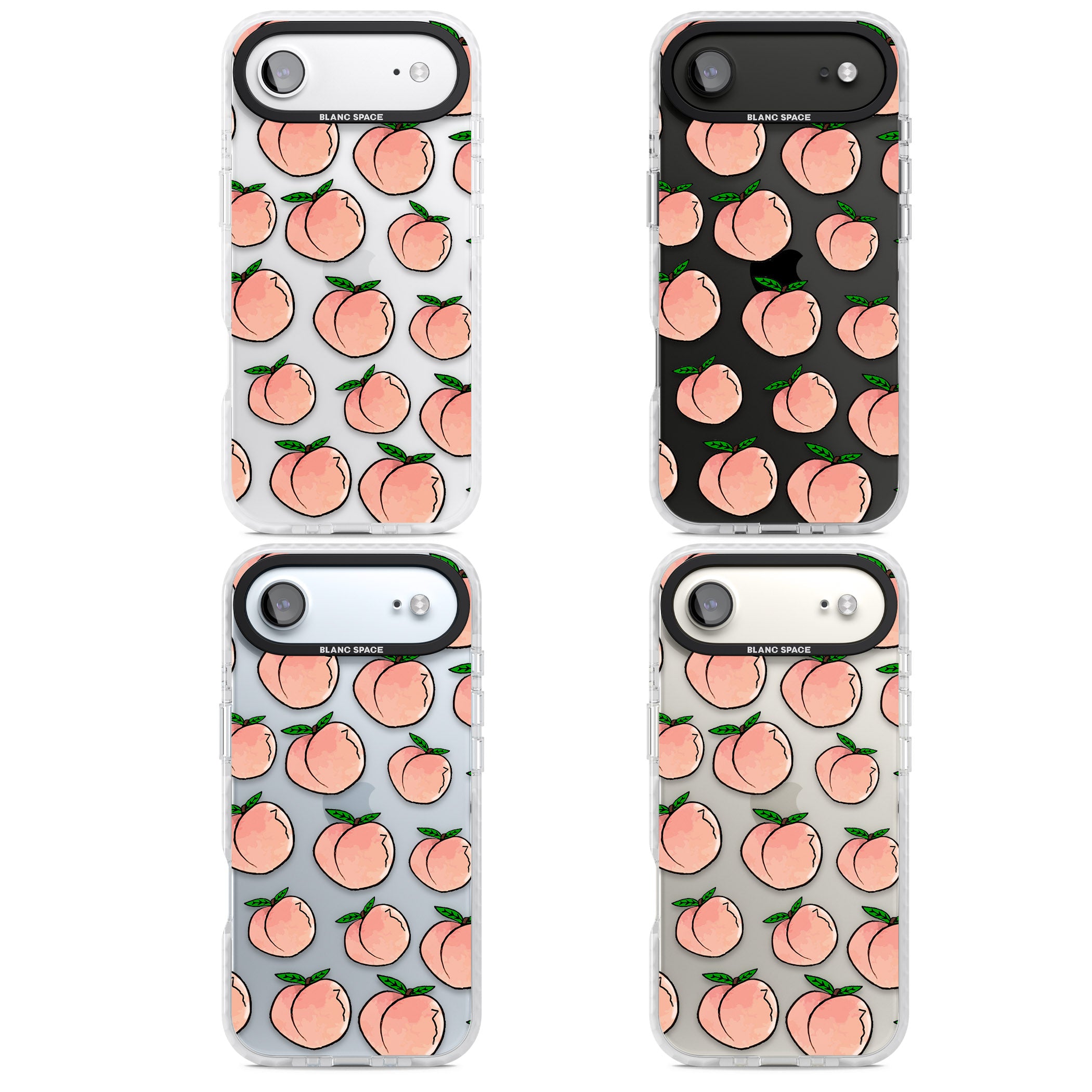 Peachy Picnic iPhone 17 Air Impact Clear Phone Case APT Impact Protection