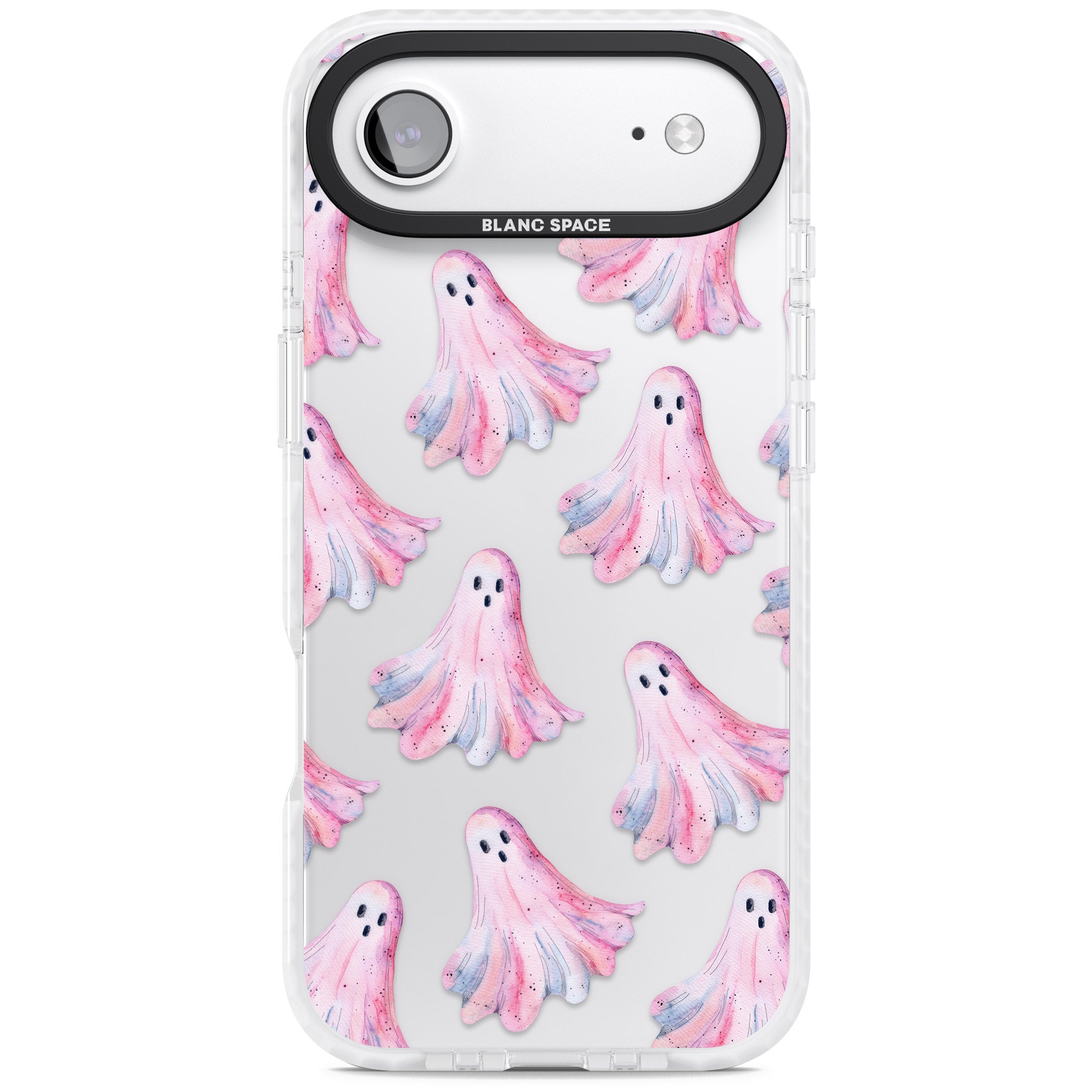 Pink Ghosts iPhone 17 Air Impact Clear Phone Case