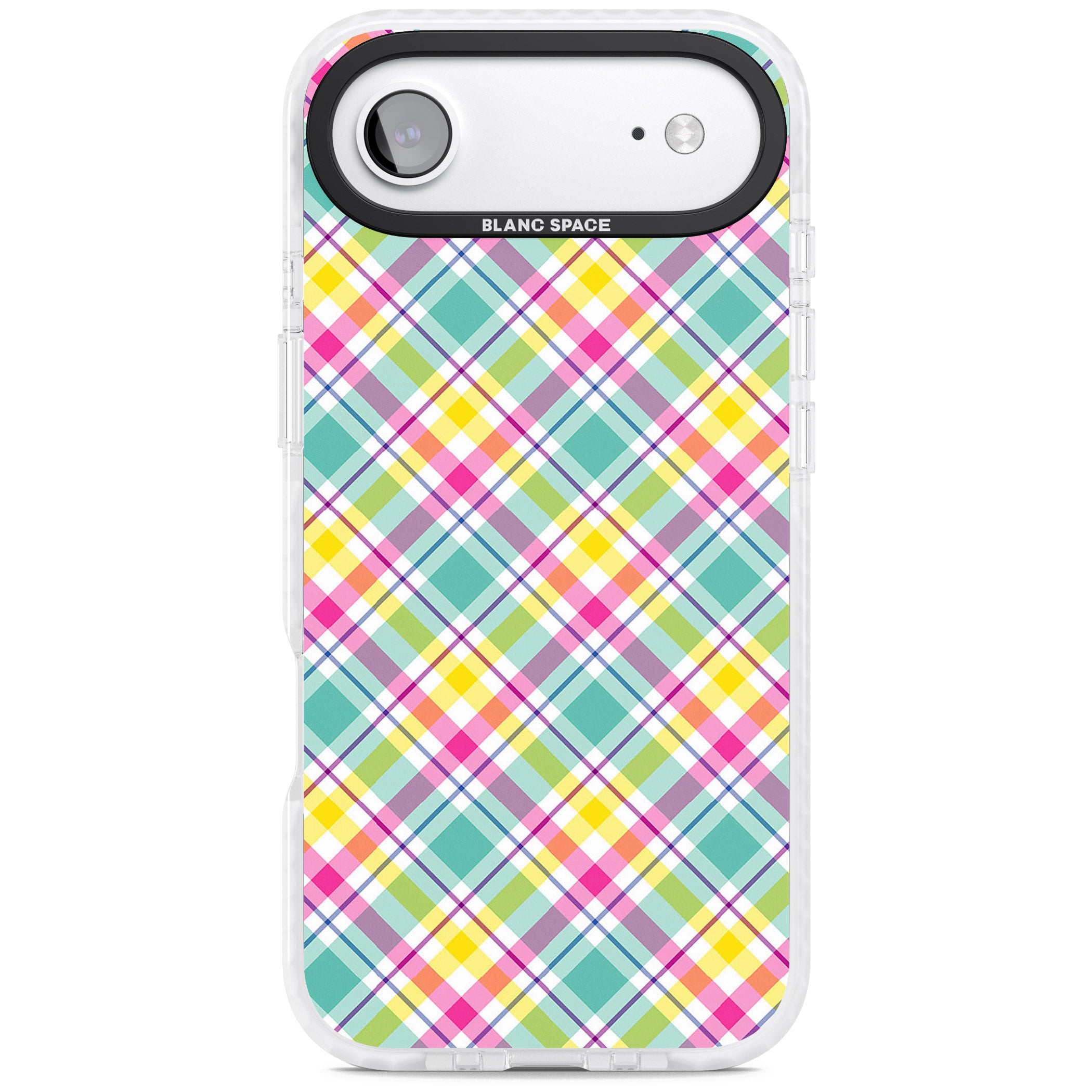 Crosshatch Plaid iPhone 17 Air Impact Clear Phone Case