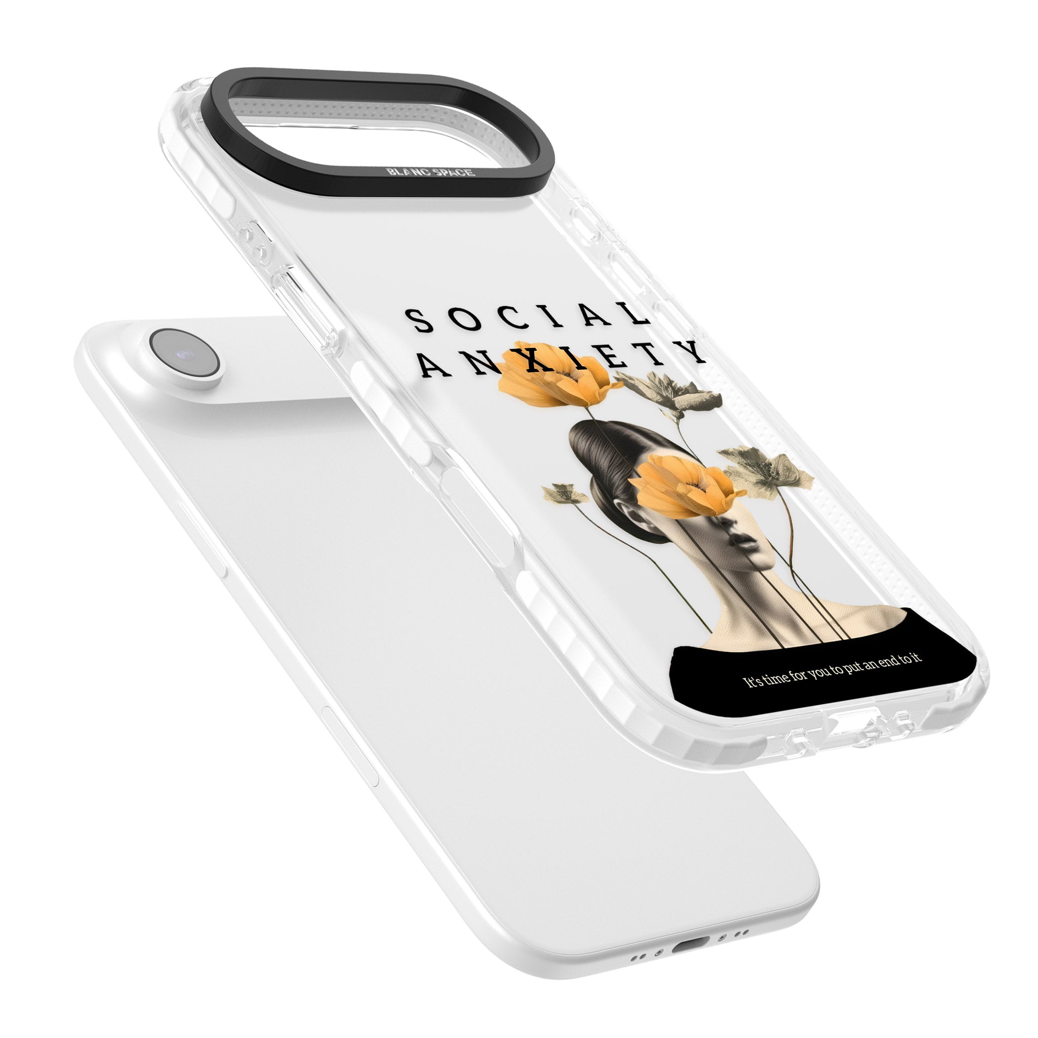 Social Anxiety iPhone 17 Air Impact Clear Phone Case Colours
