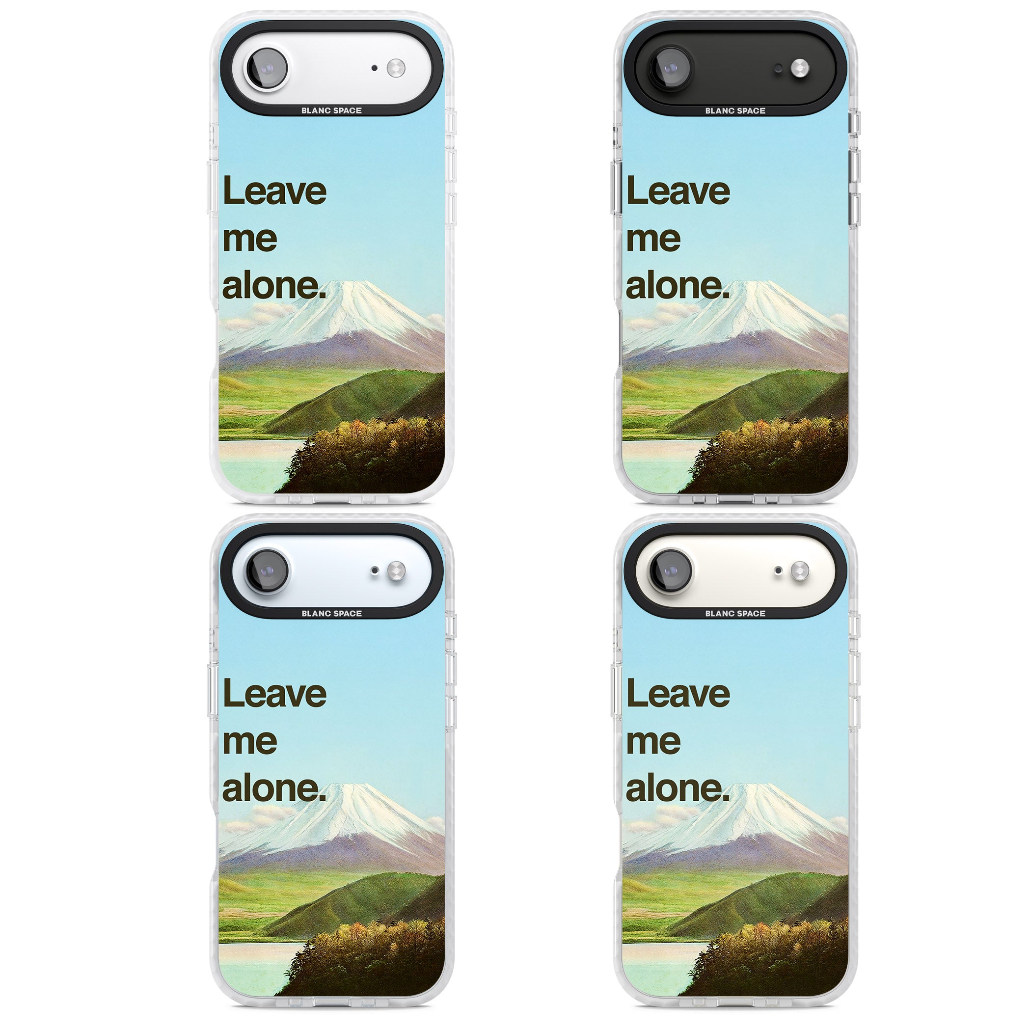 Leave Me Alone iPhone 17 Air Impact Clear Phone Case APT Impact Protection