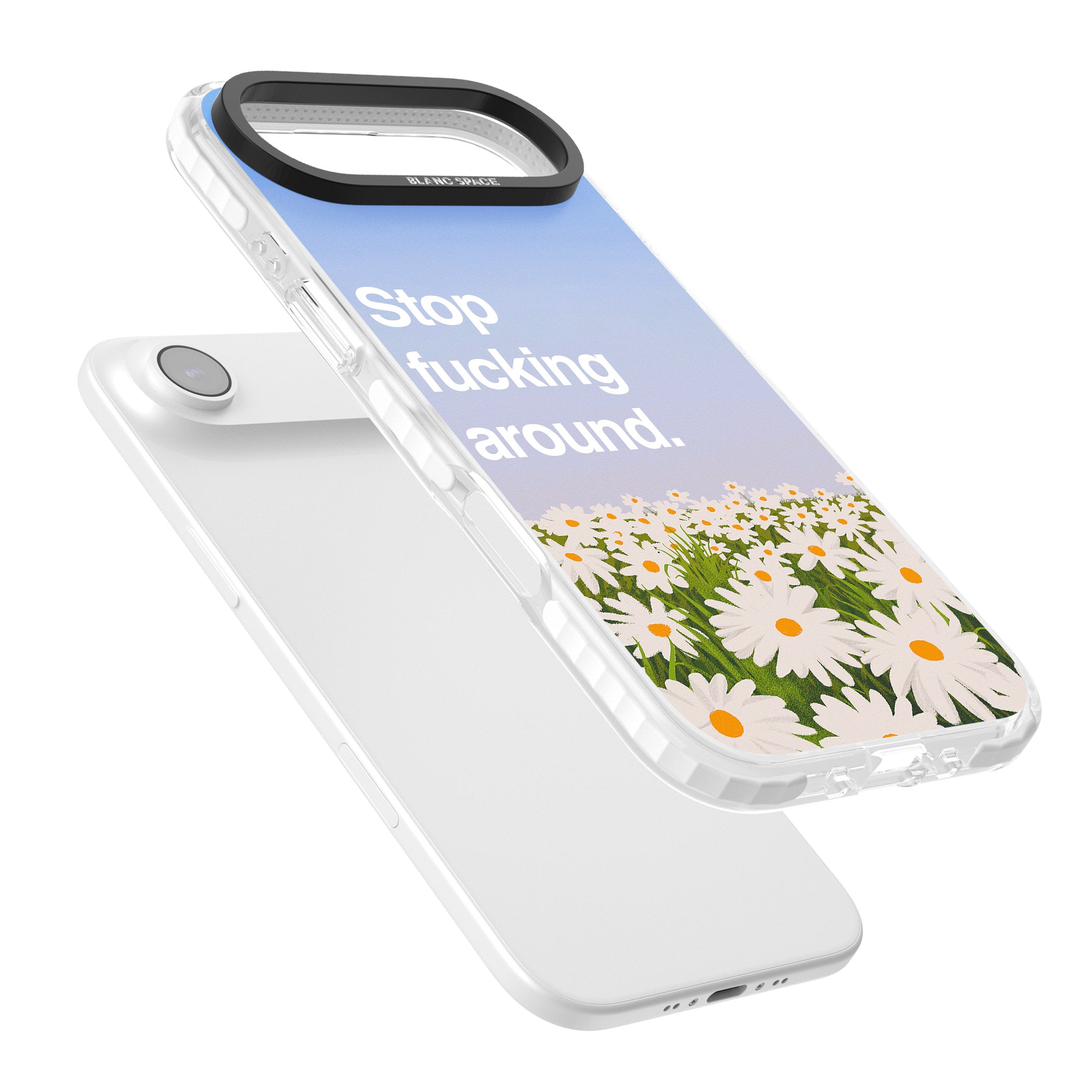 Stop F*Cking Around iPhone 17 Air Impact Clear Phone Case Colours