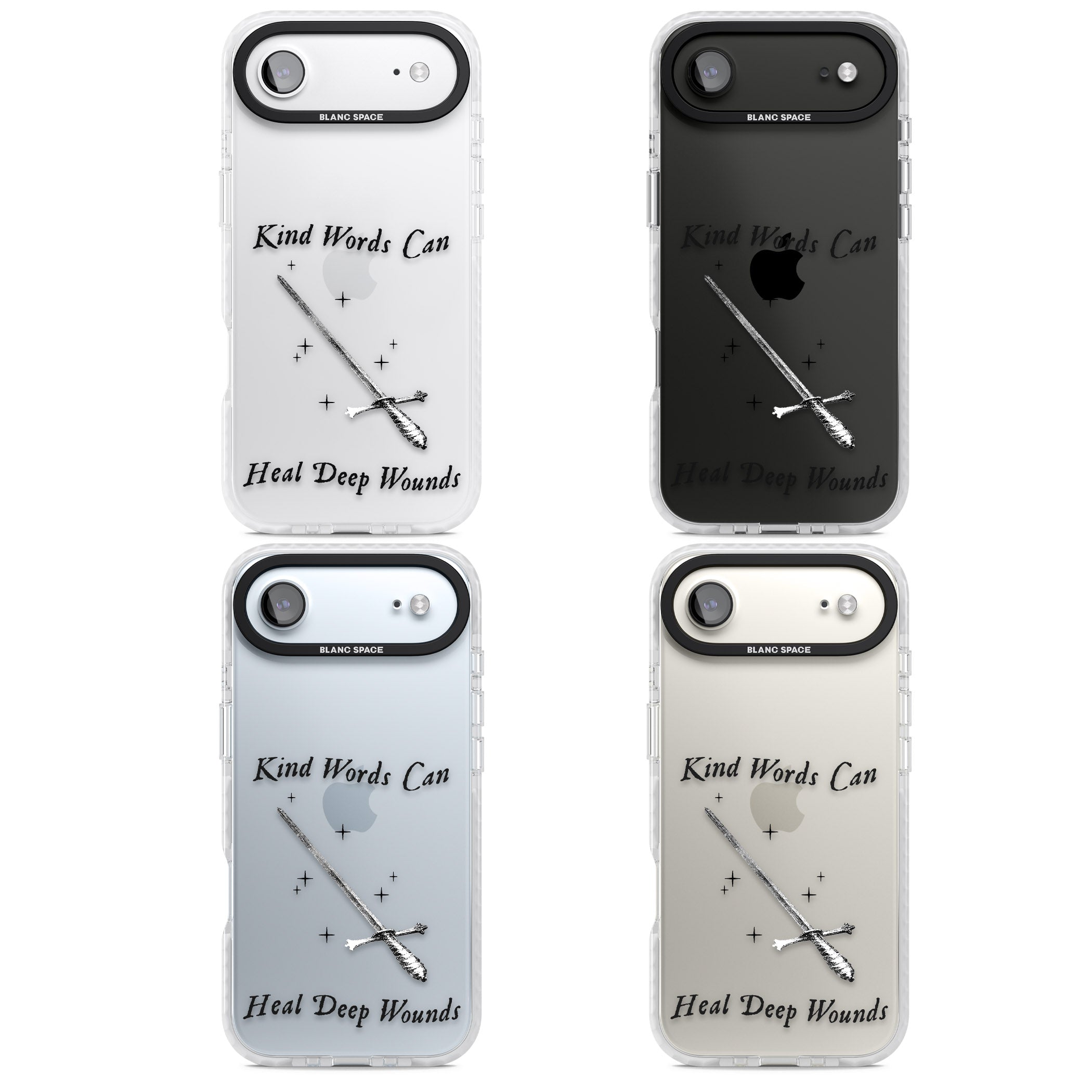 Kind Words Can Heal Deep Wounds iPhone 17 Air Impact Clear Phone Case APT Impact Protection