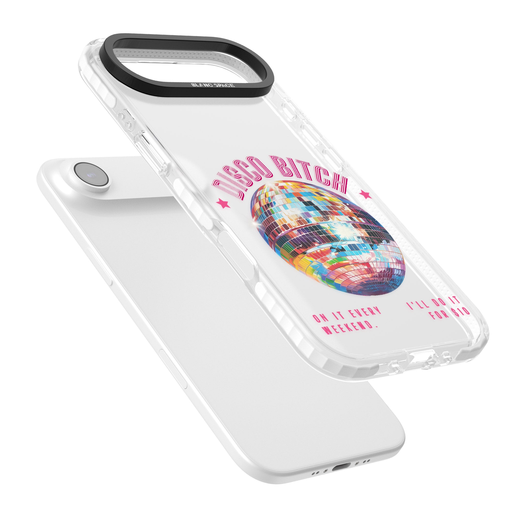 Disco B Tch iPhone 17 Air Impact Clear Phone Case Colours