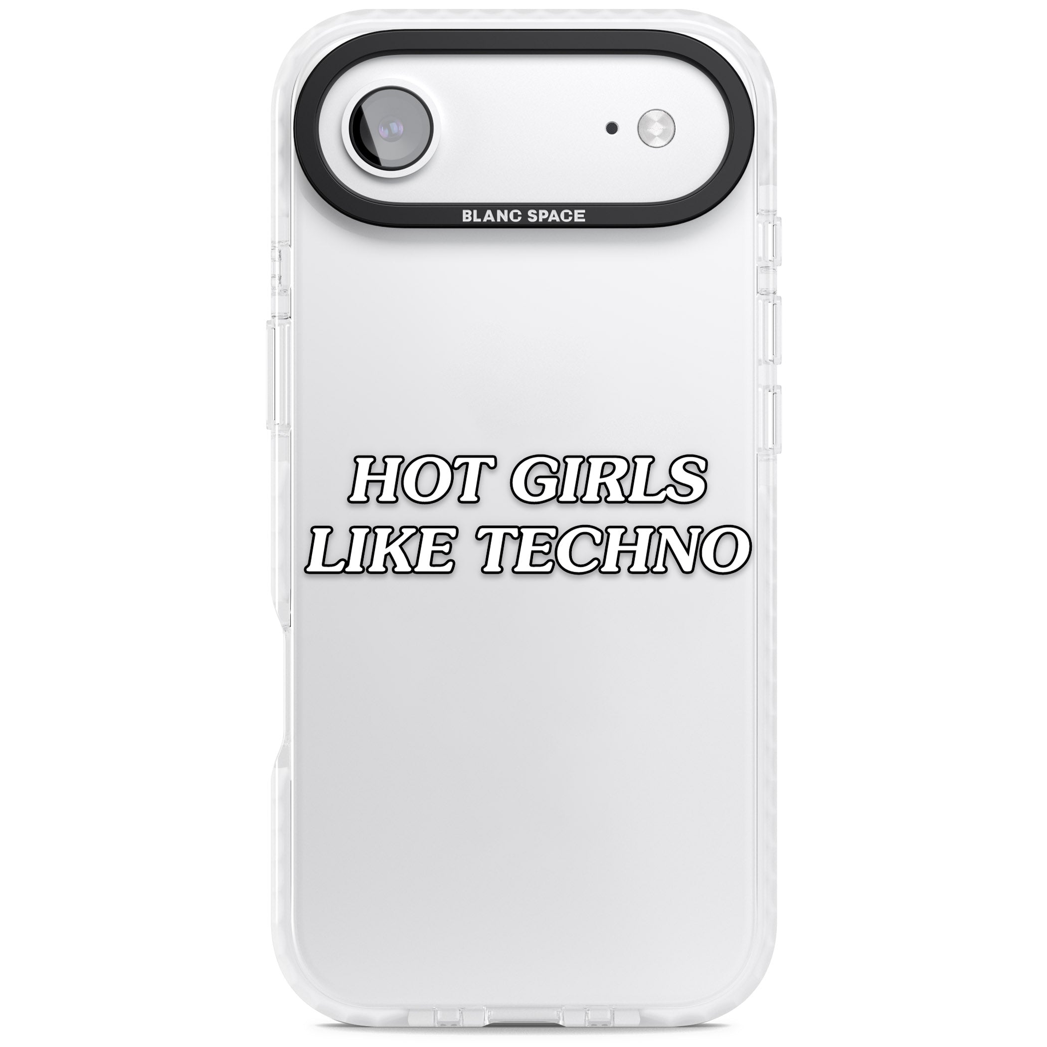 Hot Girls Like Techno iPhone 17 Air Impact Clear Phone Case