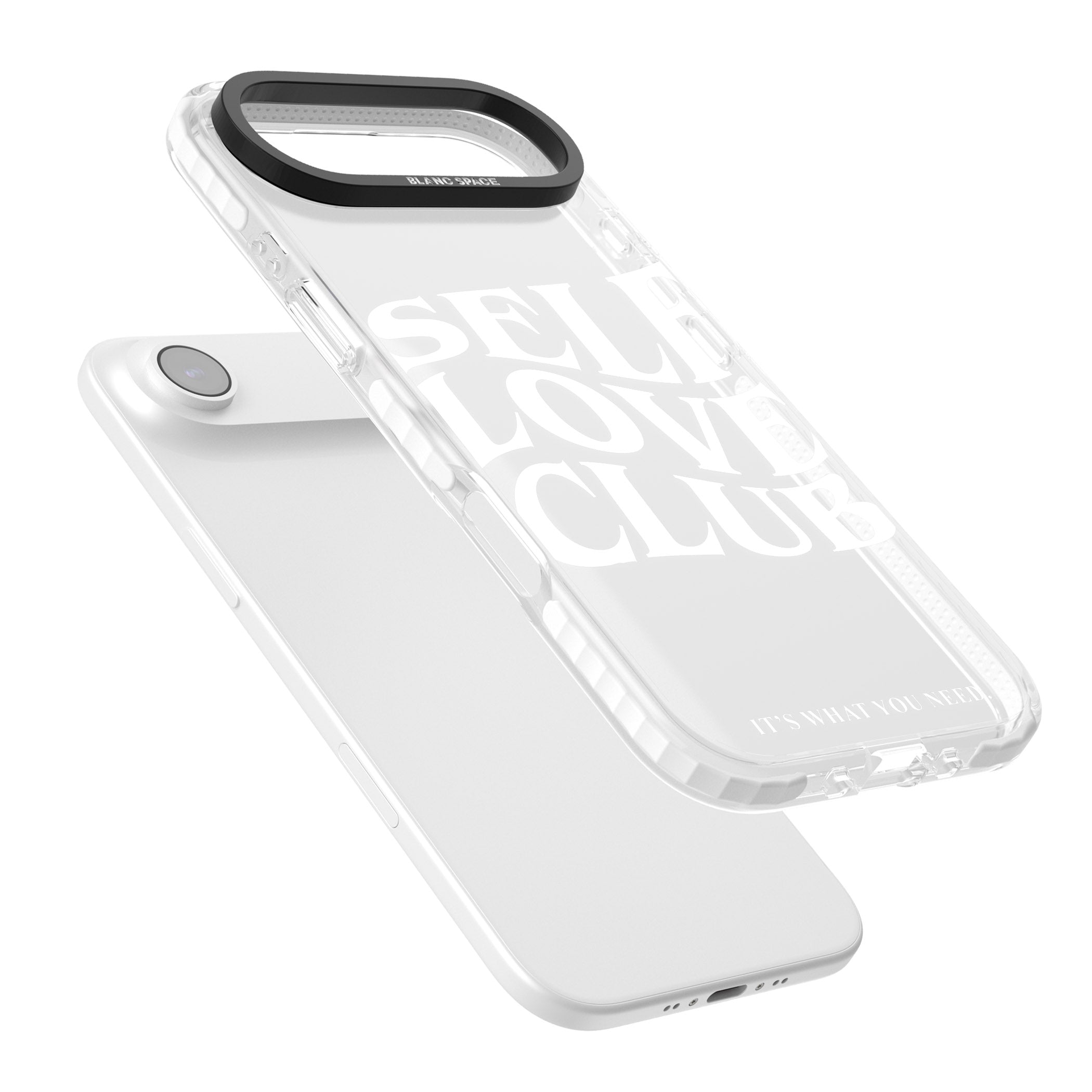 Self Love Club White iPhone 17 Air Impact Clear Phone Case Colours