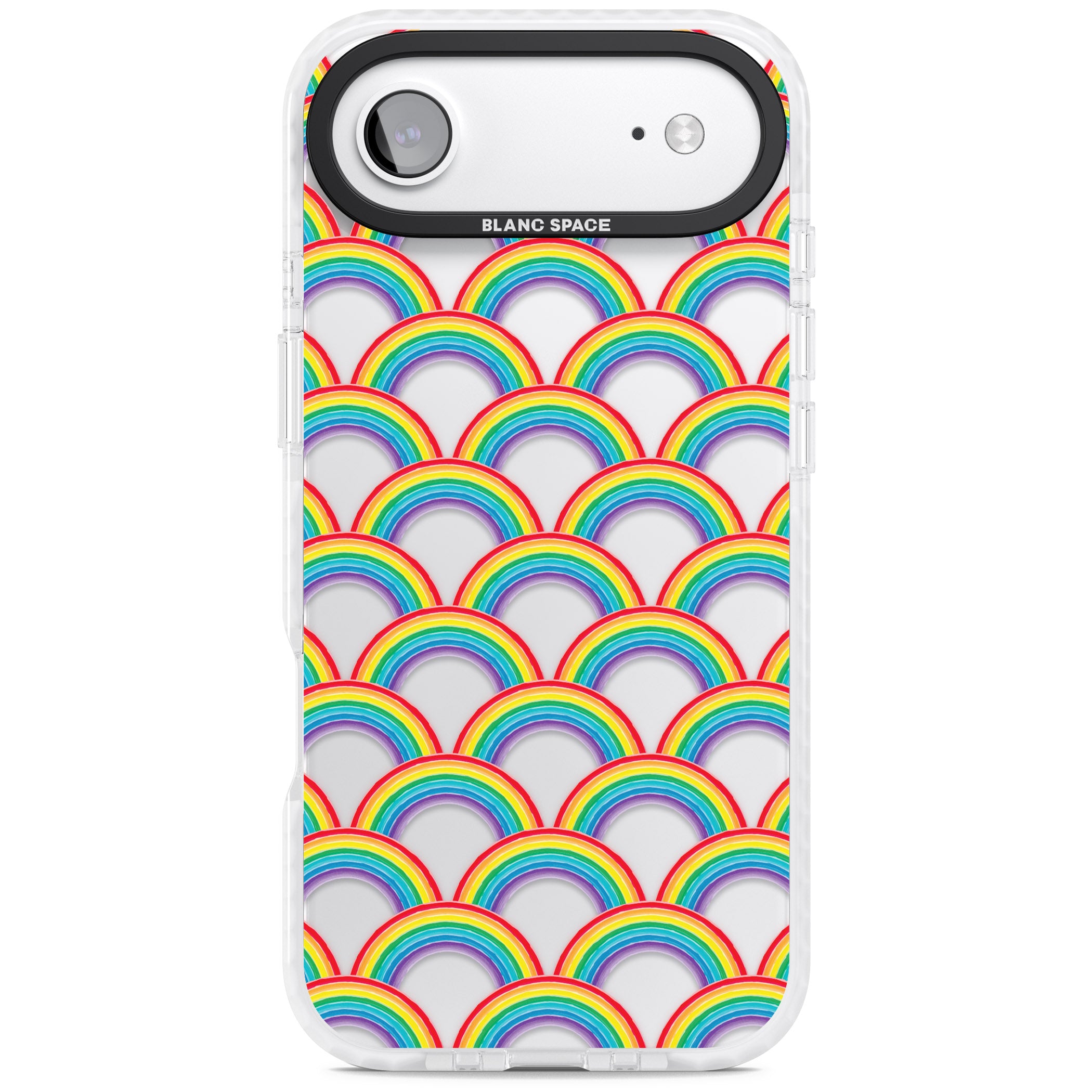 Rainbow Arc Pattern iPhone 17 Air Impact Clear Phone Case