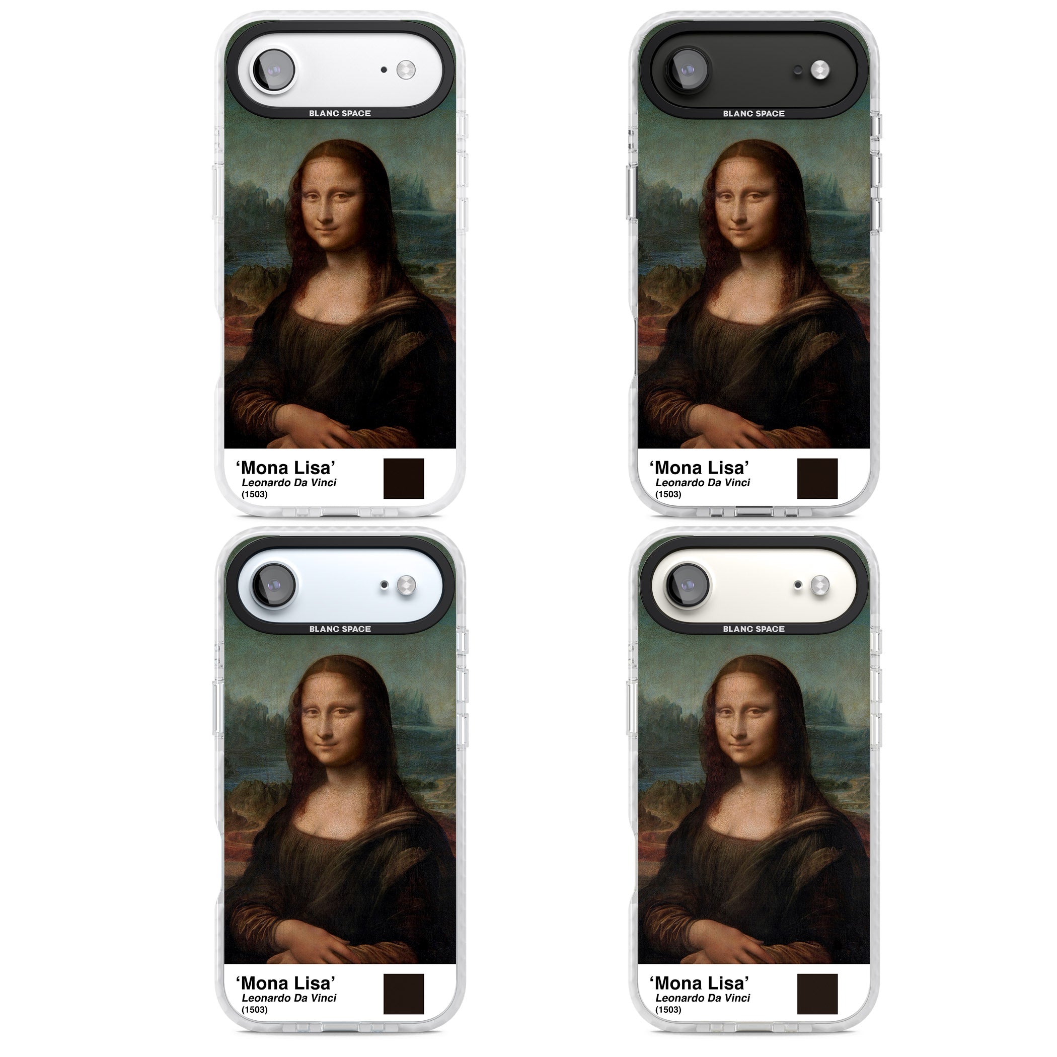 Mona Lisa iPhone 17 Air Impact Clear Phone Case APT Impact Protection