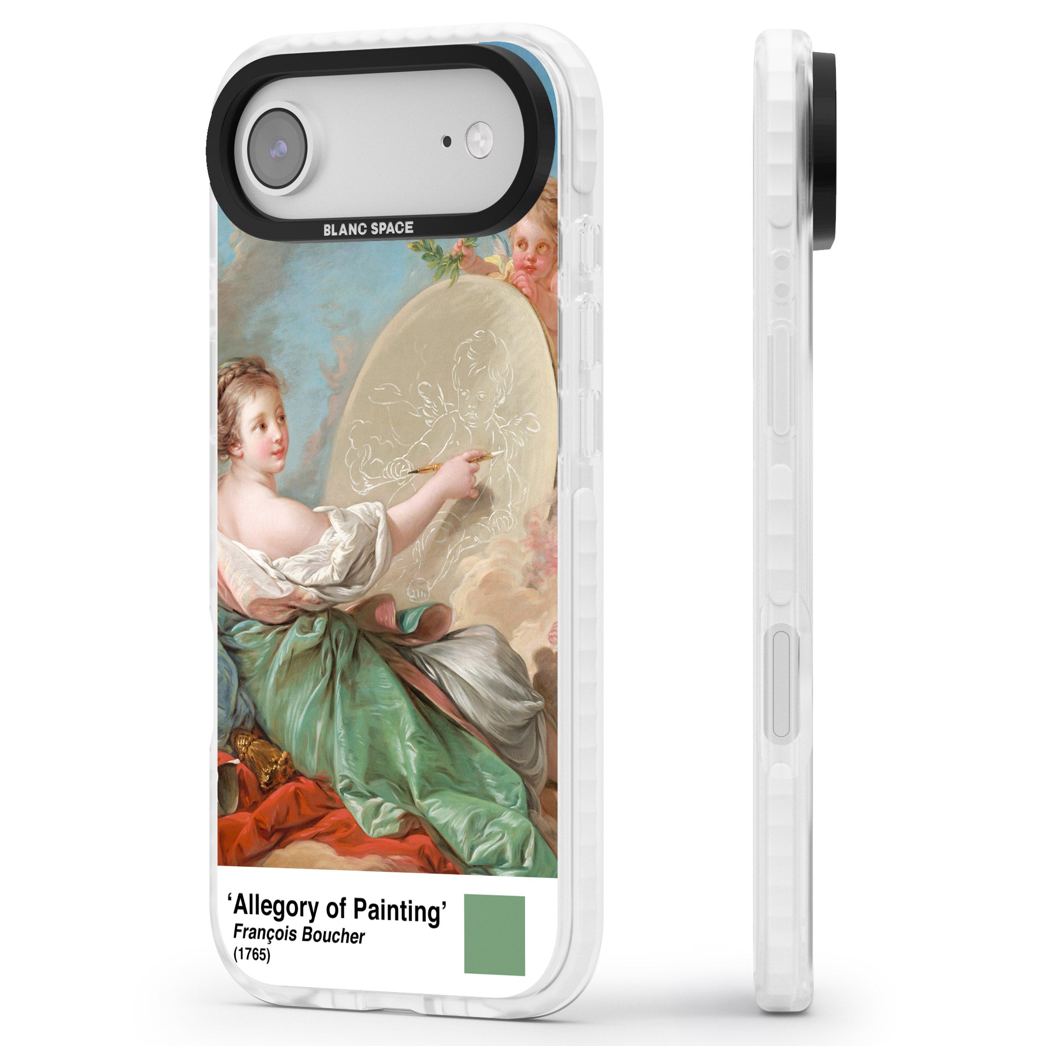 Allegory Of Painting iPhone 17 Air Impact Clear Phone Case Side Profile