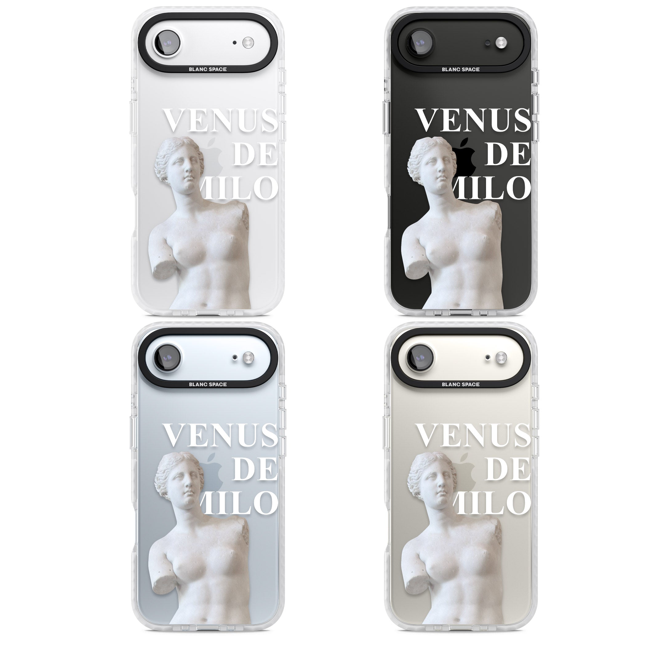 Venus De Milo Cutout iPhone 17 Air Impact Clear Phone Case APT Impact Protection