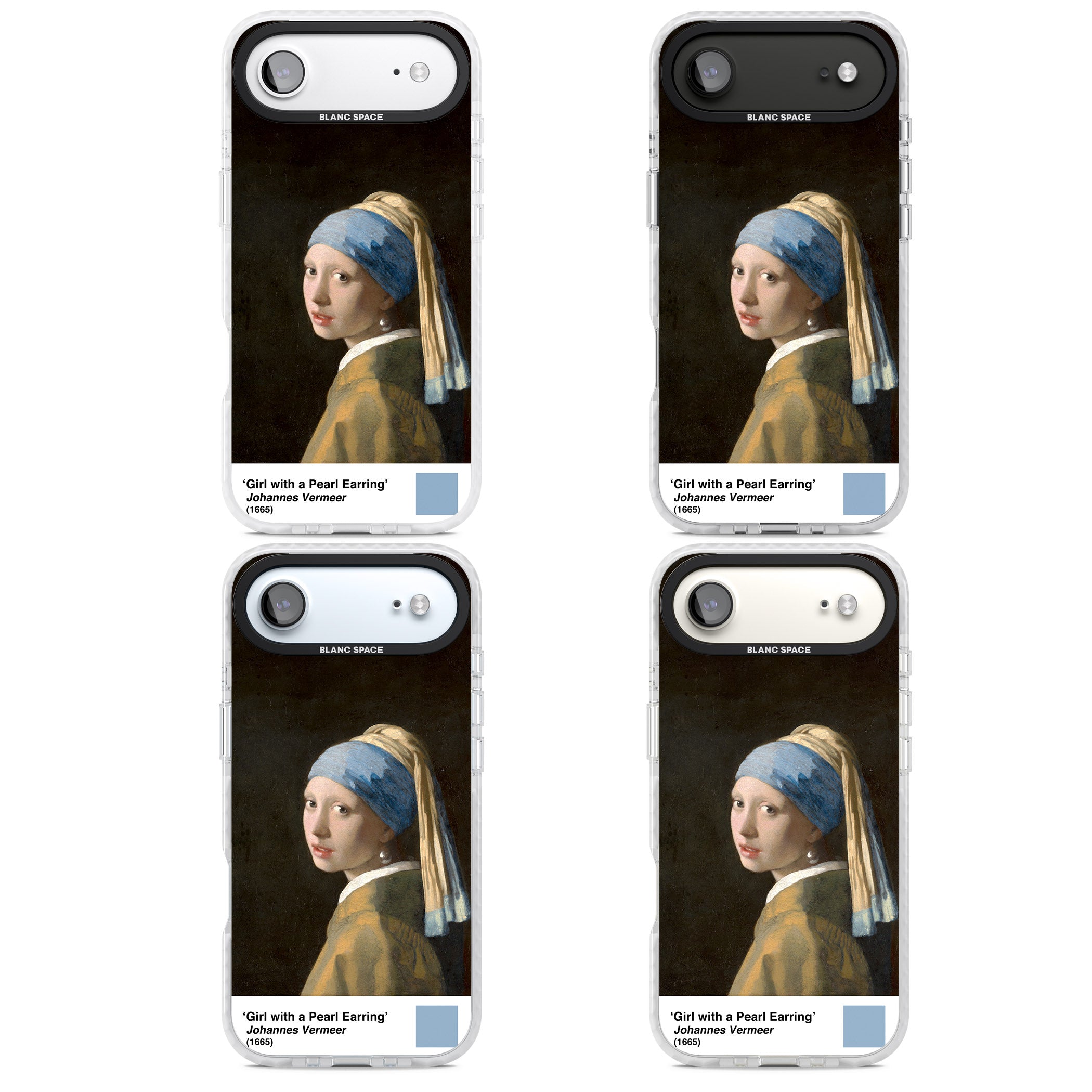 Girl With A Pearl Earring iPhone 17 Air Impact Clear Phone Case APT Impact Protection