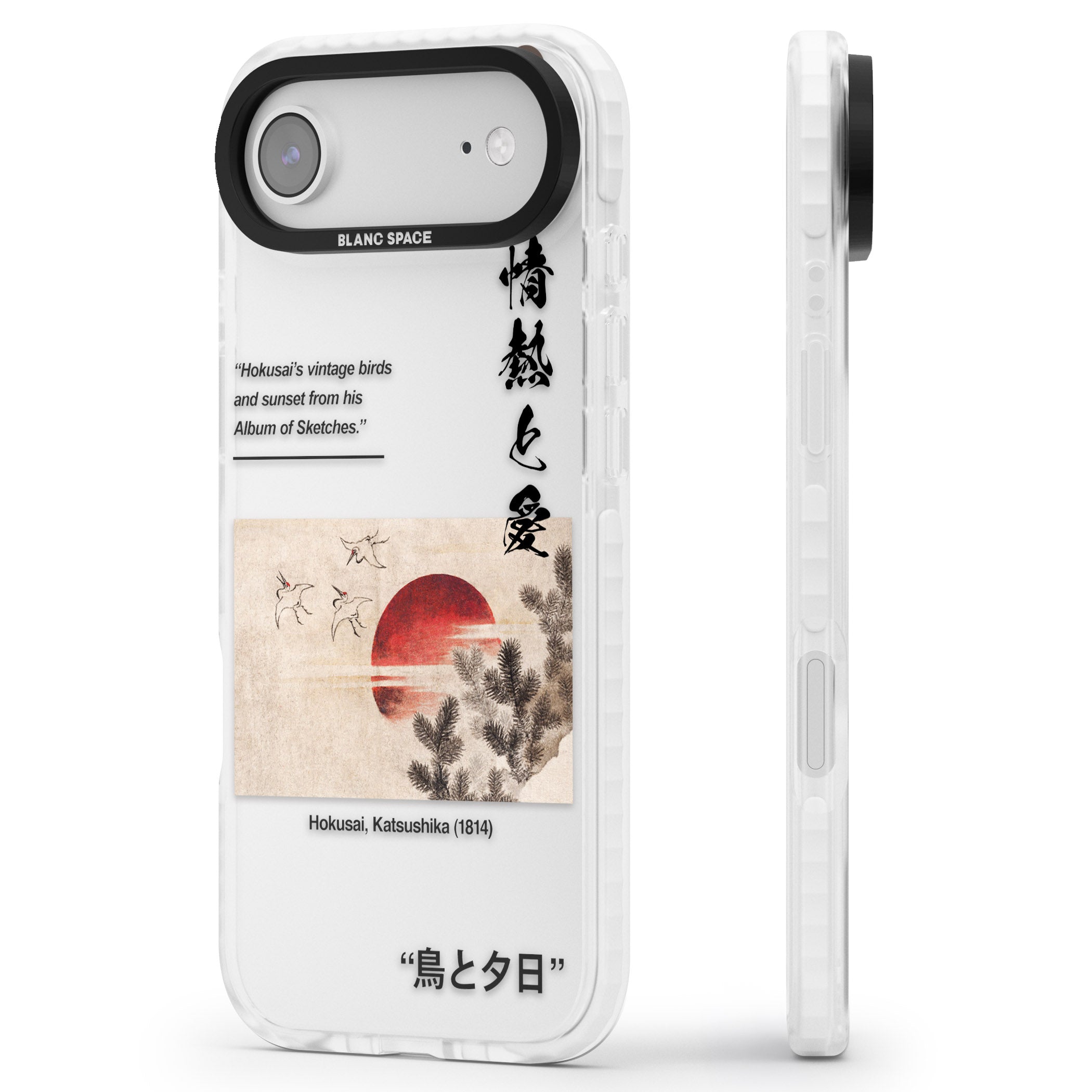 Birds And Sunset iPhone 17 Air Impact Clear Phone Case Side Profile