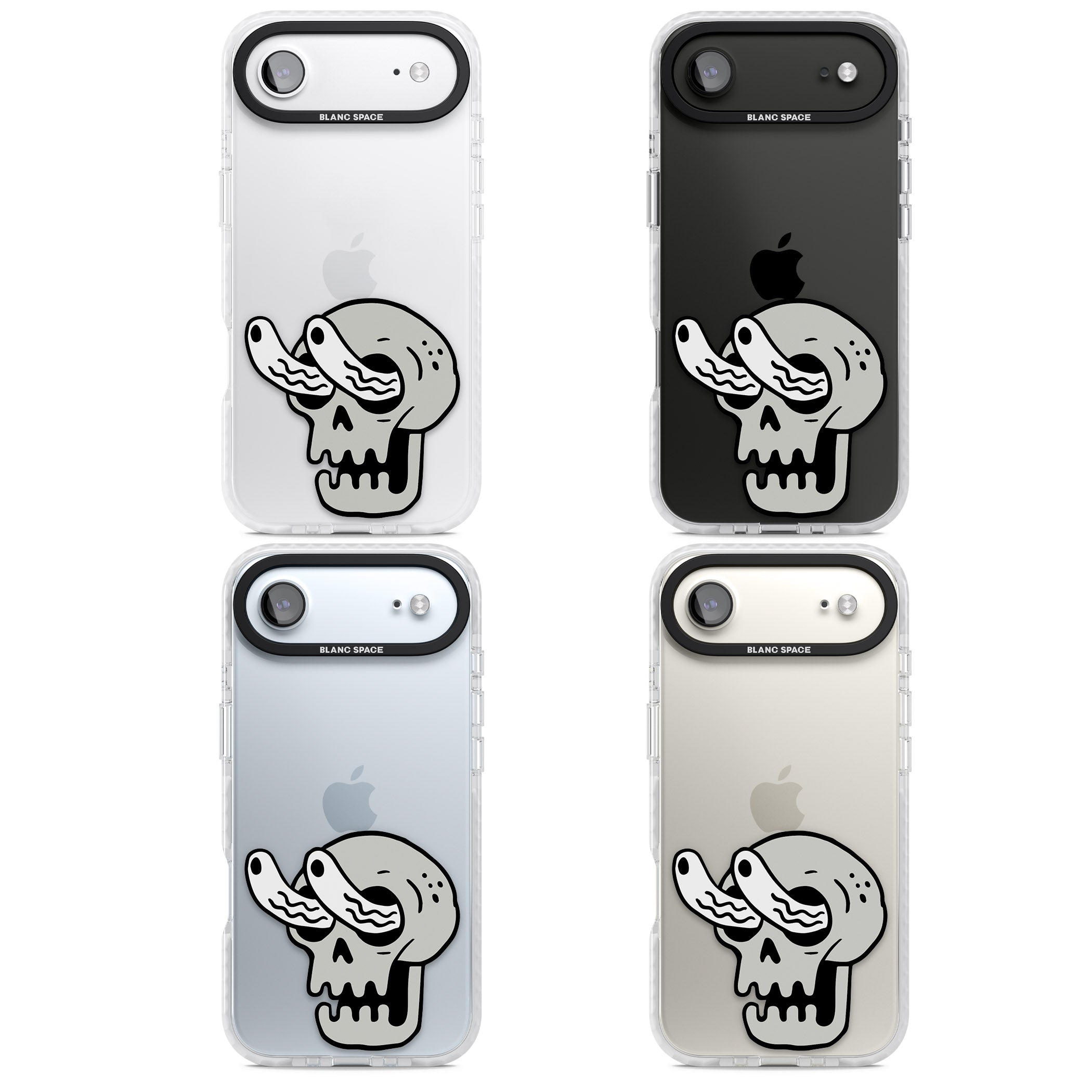 Skull Eyes iPhone 17 Air Impact Clear Phone Case APT Impact Protection