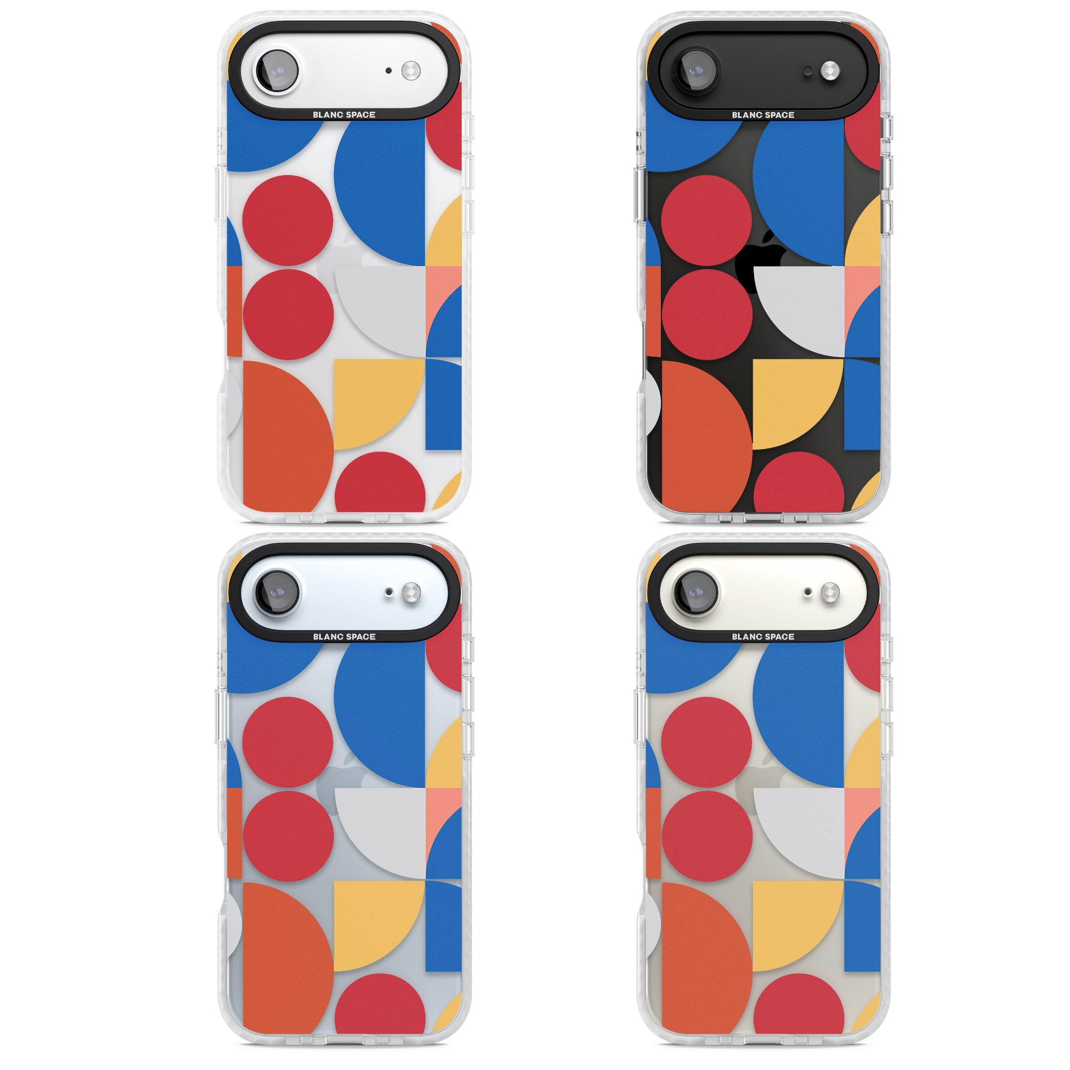 Abstract Colorful Geometric iPhone 17 Air Impact Clear Phone Case APT Impact Protection