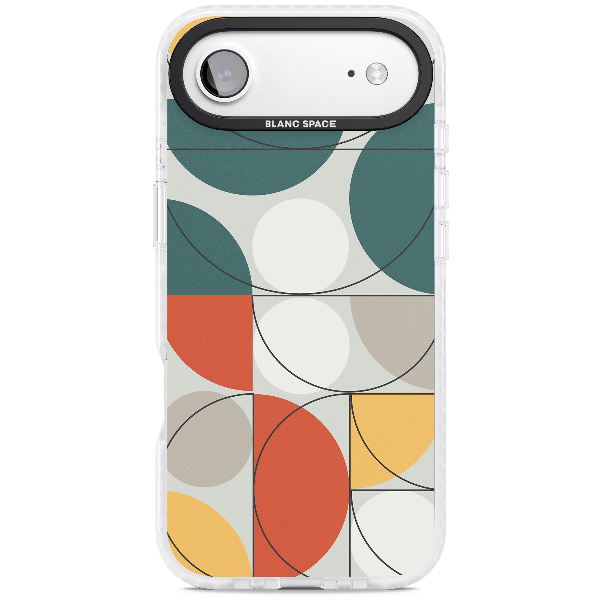 Modern Abstract Circle iPhone 17 Air Impact Clear Phone Case