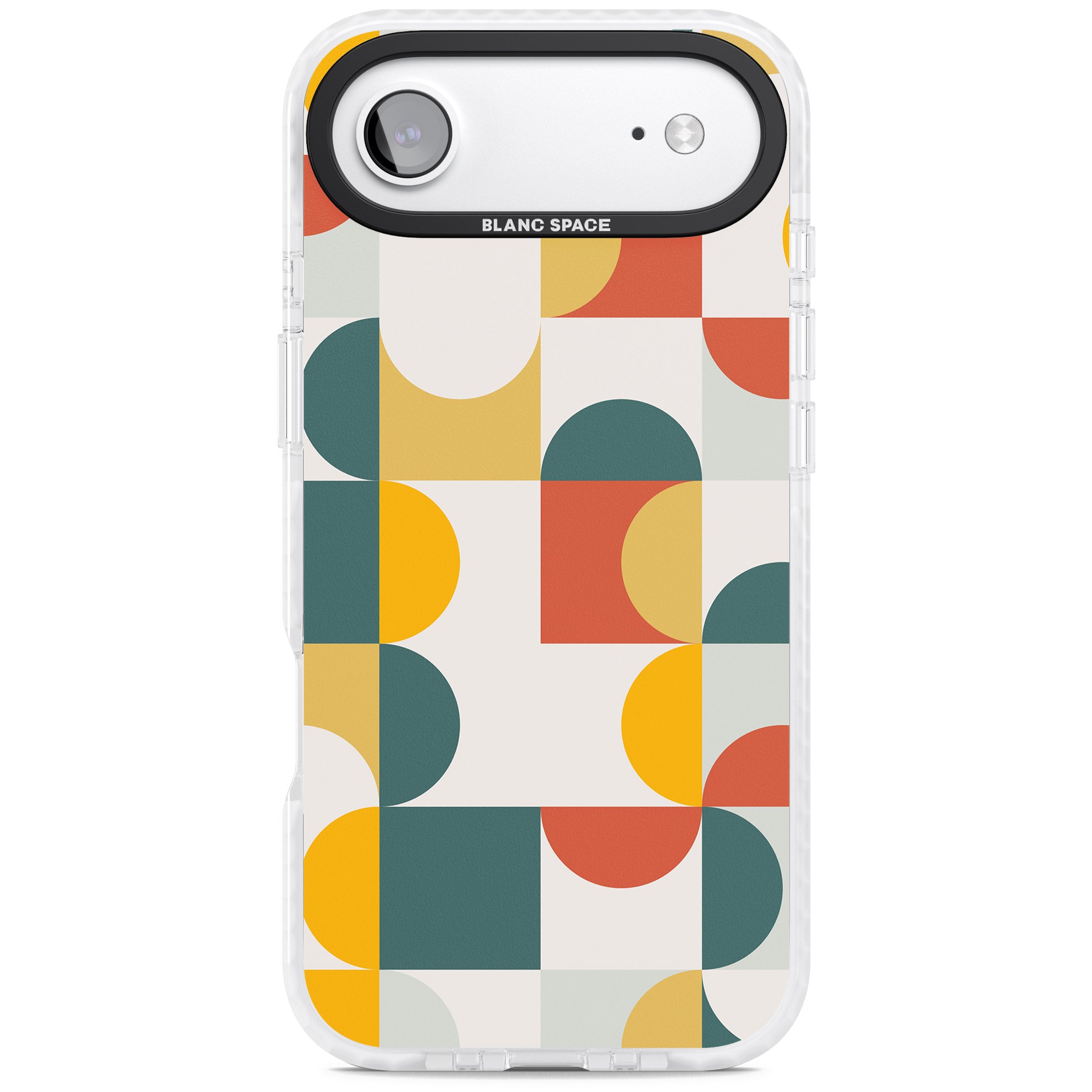 Retro Color Blocks iPhone 17 Air Impact Clear Phone Case