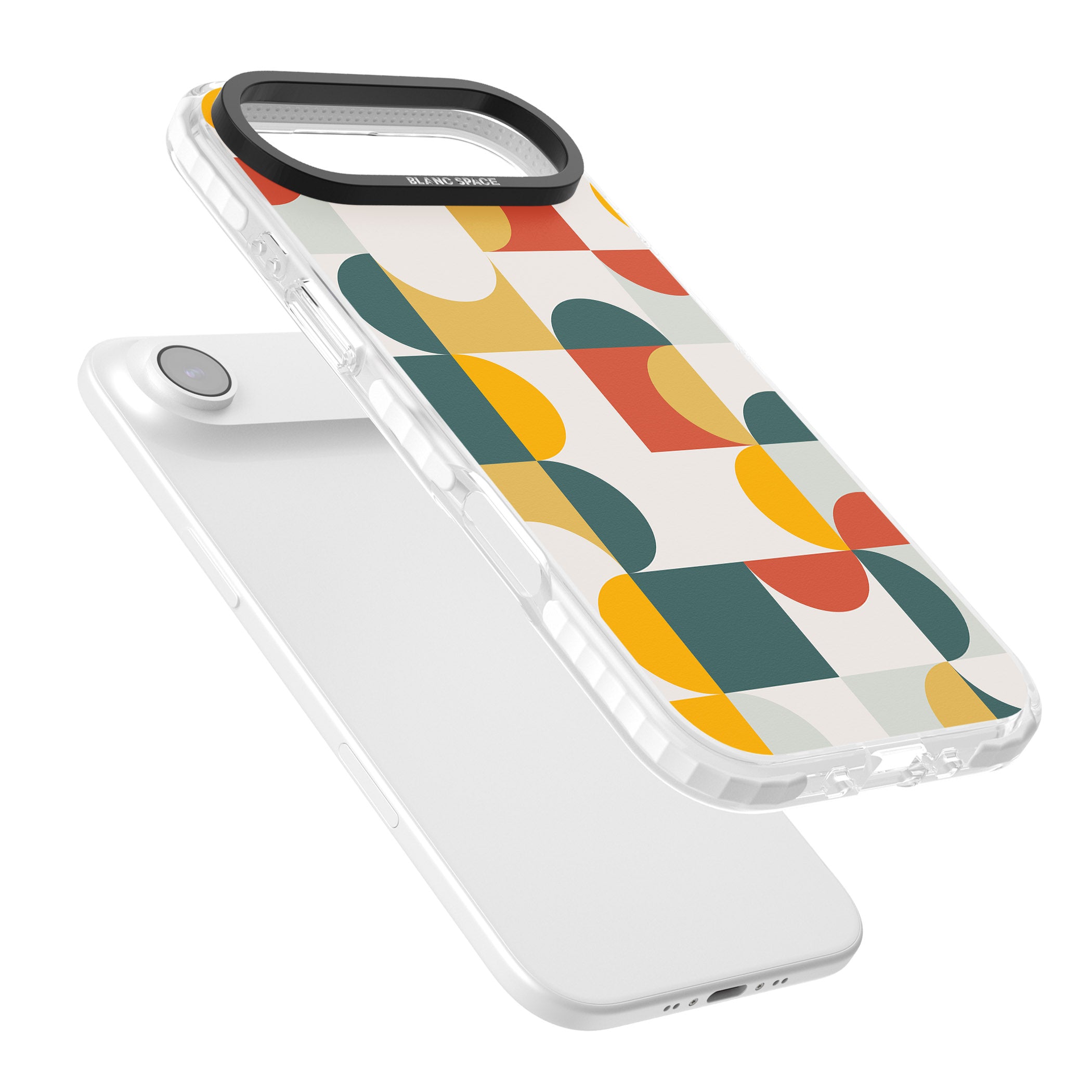 Retro Color Blocks iPhone 17 Air Impact Clear Phone Case Colours