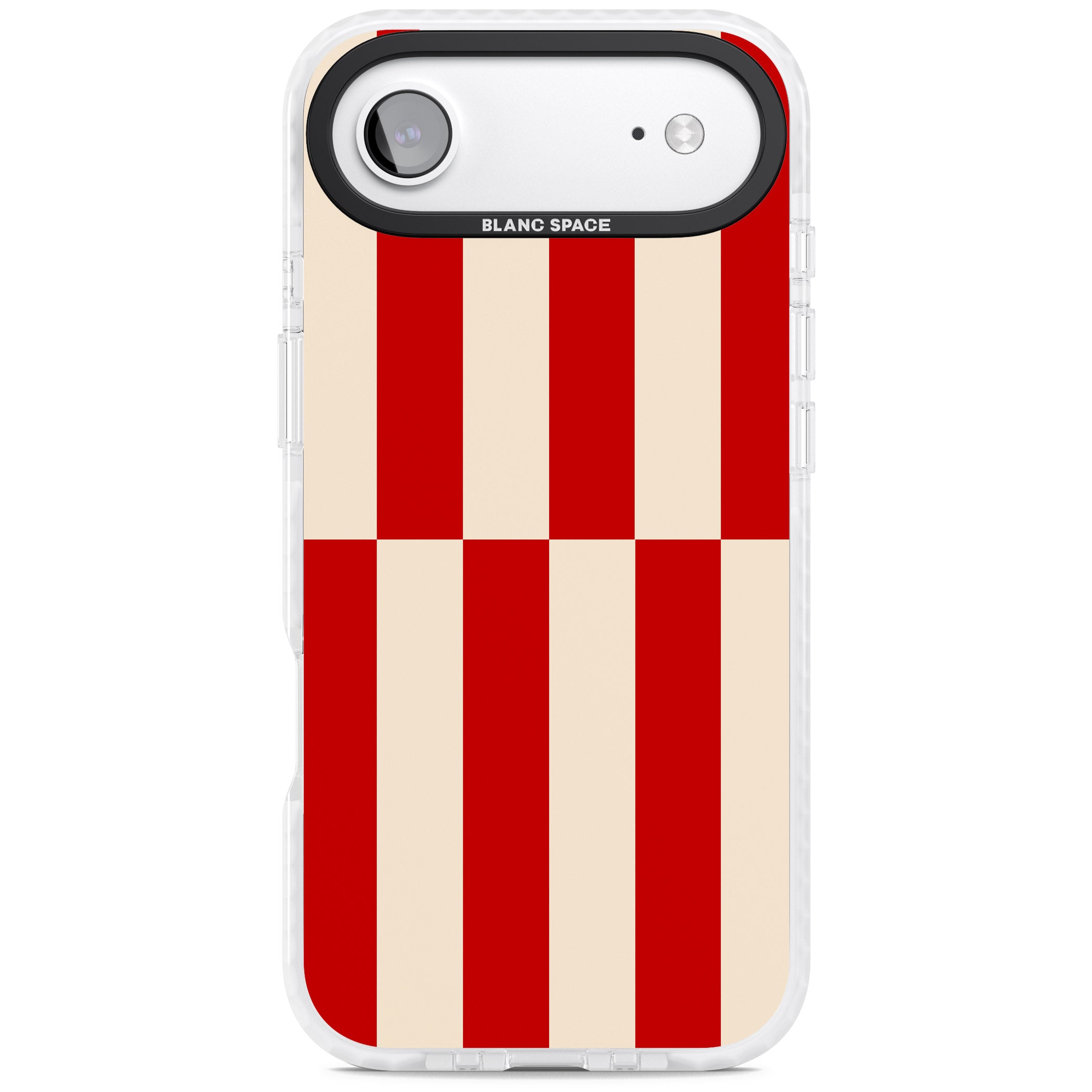 Retro Red Stripes iPhone 17 Air Impact Clear Phone Case