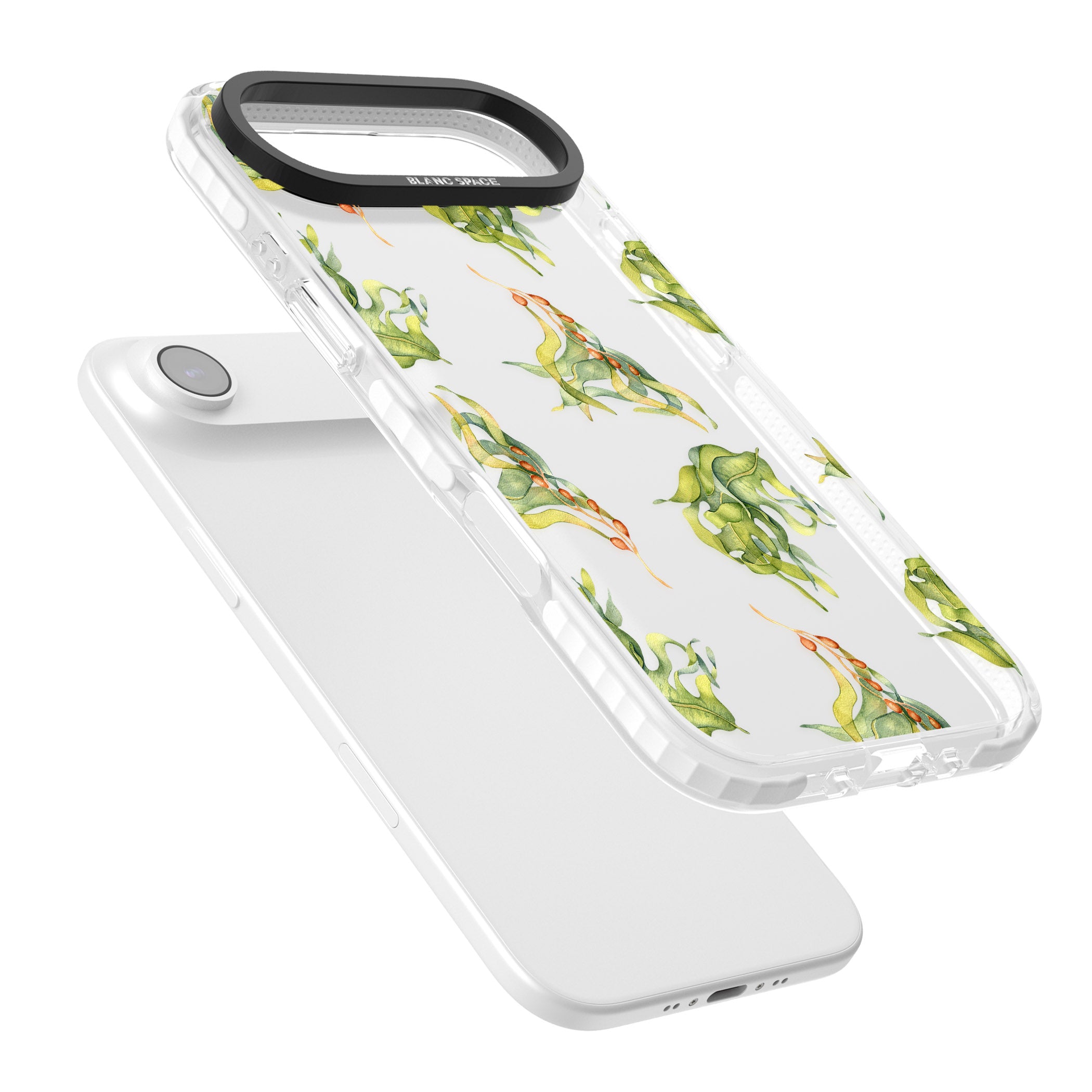 Flowing Seaweed Watercolor iPhone 17 Air Impact Clear Phone Case Colours