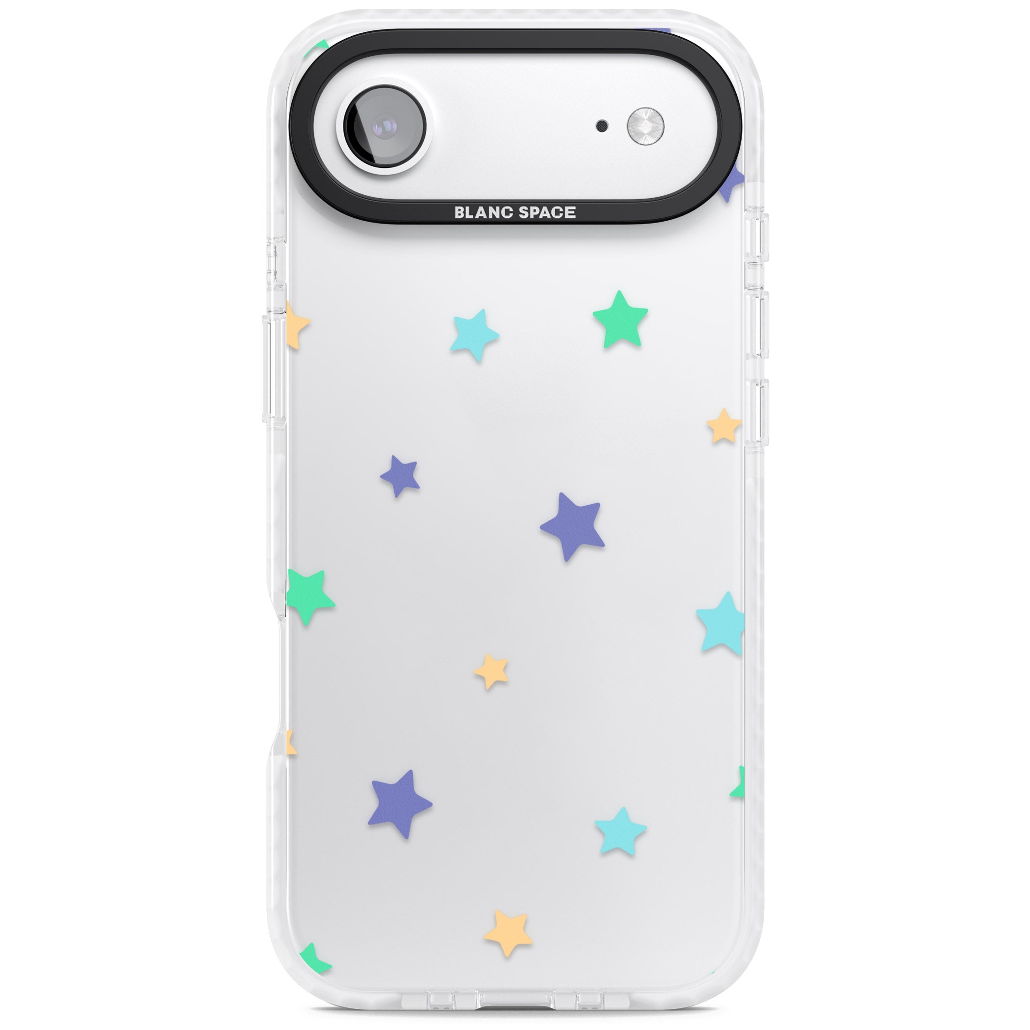 Pastel Star Pattern iPhone 17 Air Impact Clear Phone Case