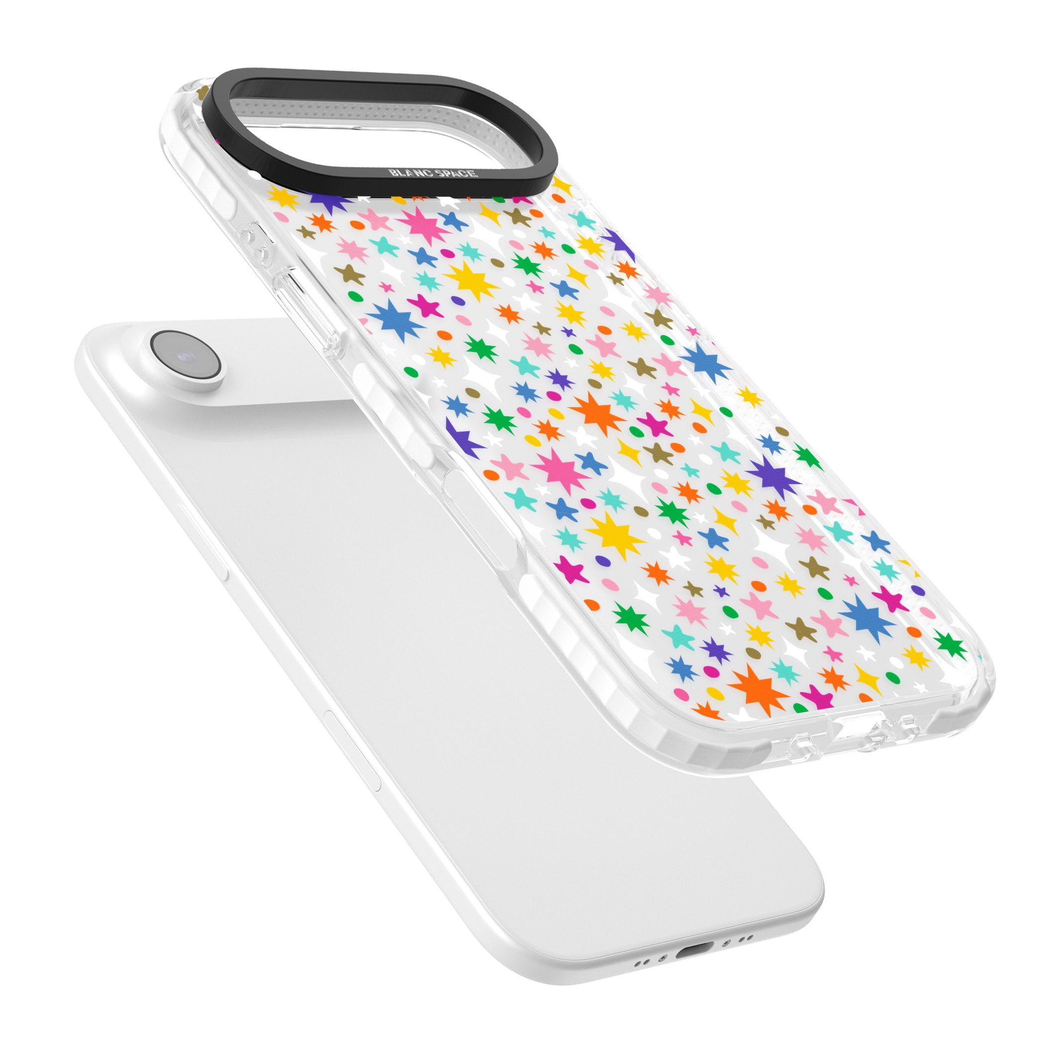 Rainbow Starburst iPhone 17 Air Impact Clear Phone Case Colours
