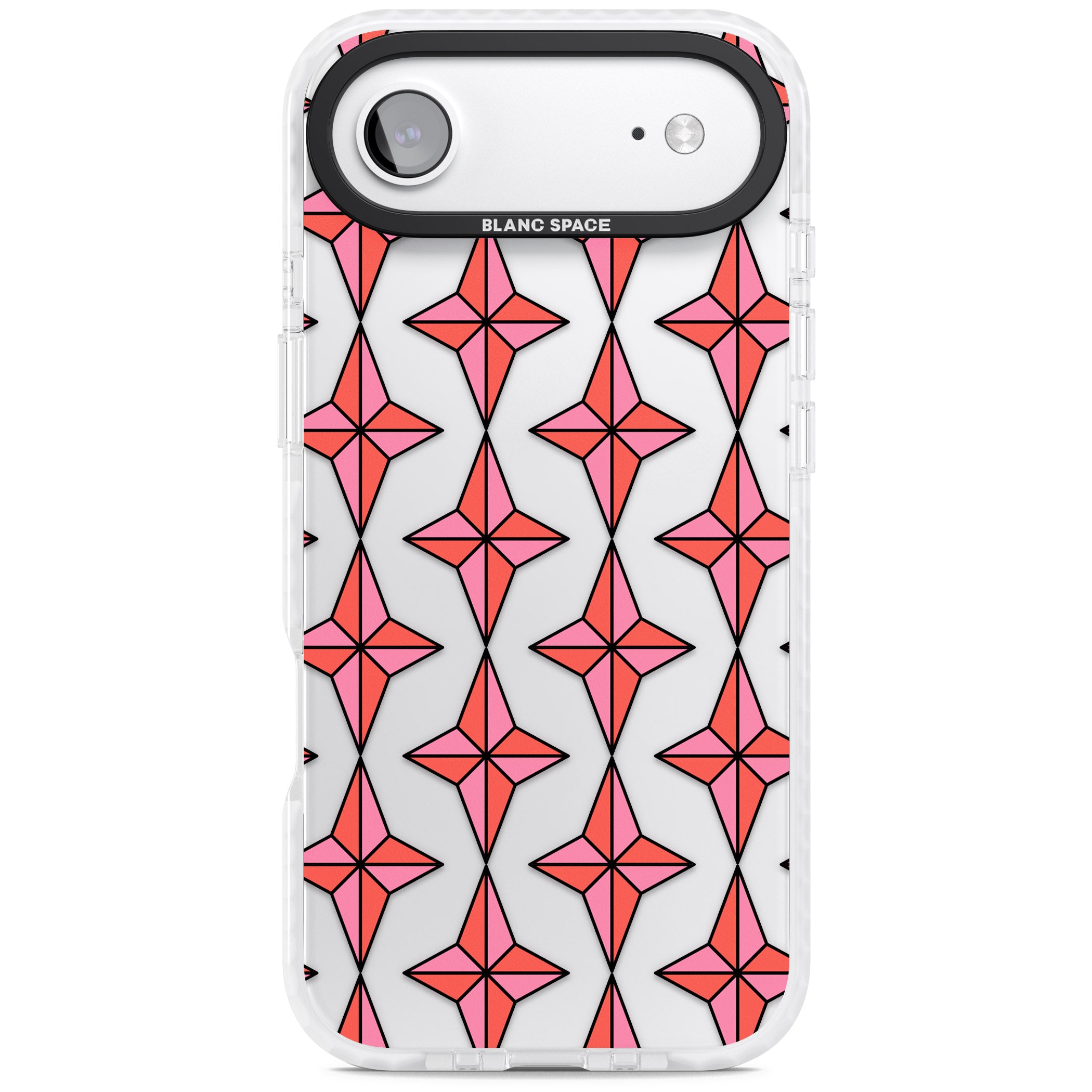 Rose Stars Pattern (Clear) iPhone 17 Air Impact Clear Phone Case