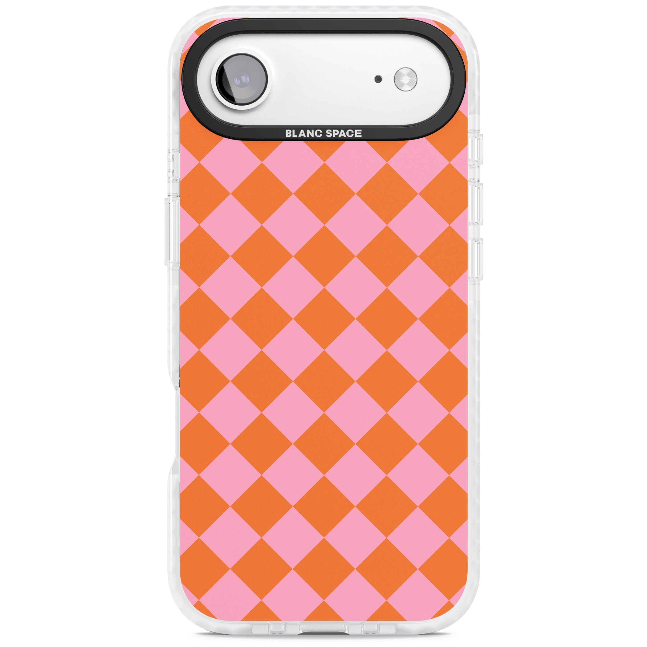 Retro Sunset Diamond Plaid iPhone 17 Air Impact Clear Phone Case