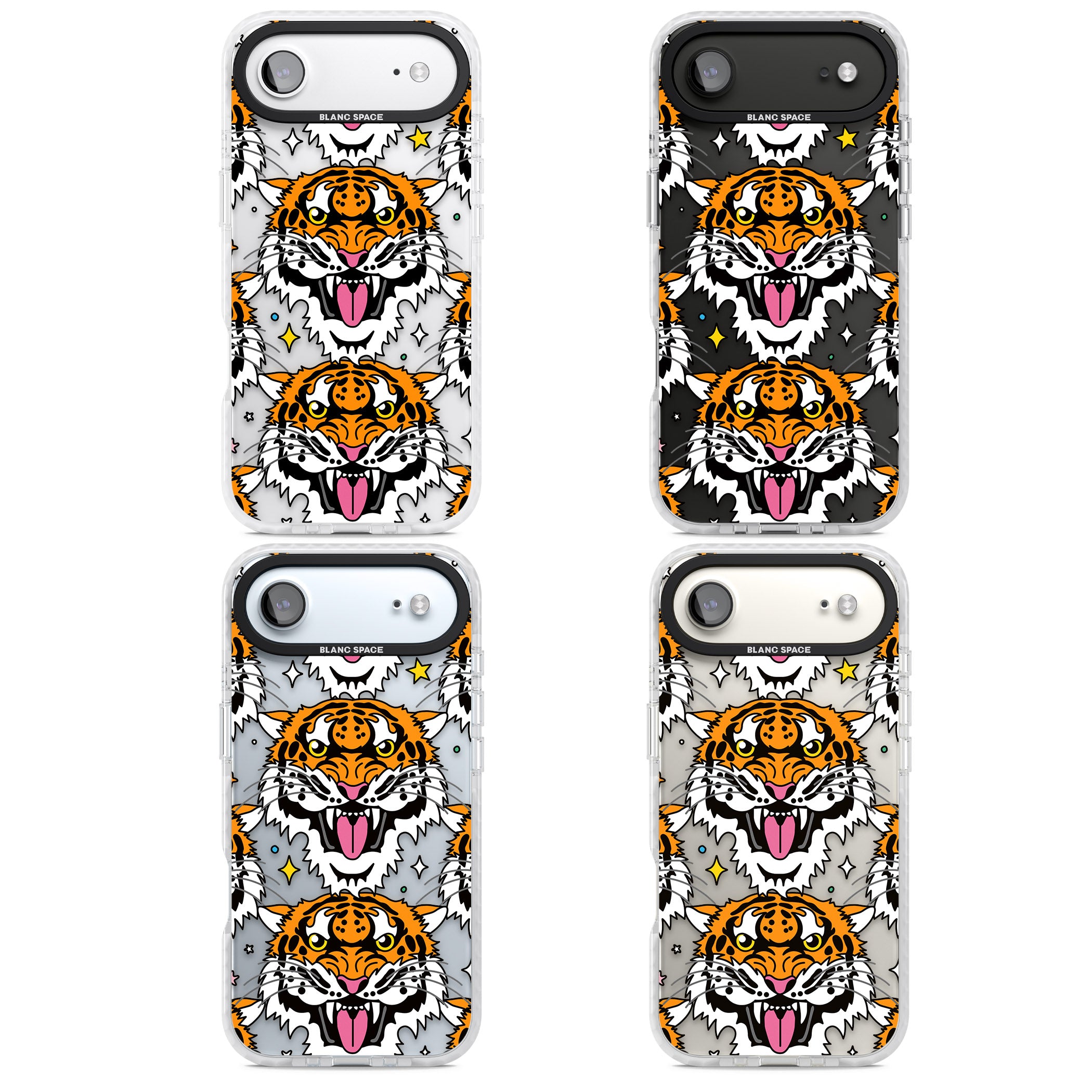 Fierce Jungle Tigers iPhone 17 Air Impact Clear Phone Case APT Impact Protection