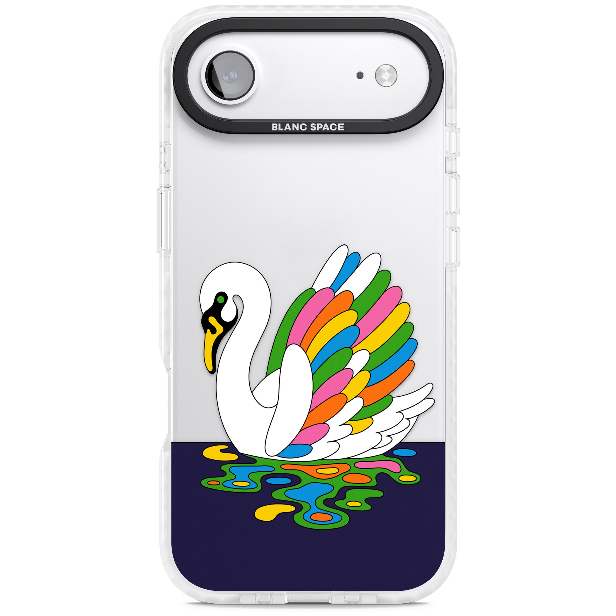 Serene Swan iPhone 17 Air Impact Clear Phone Case