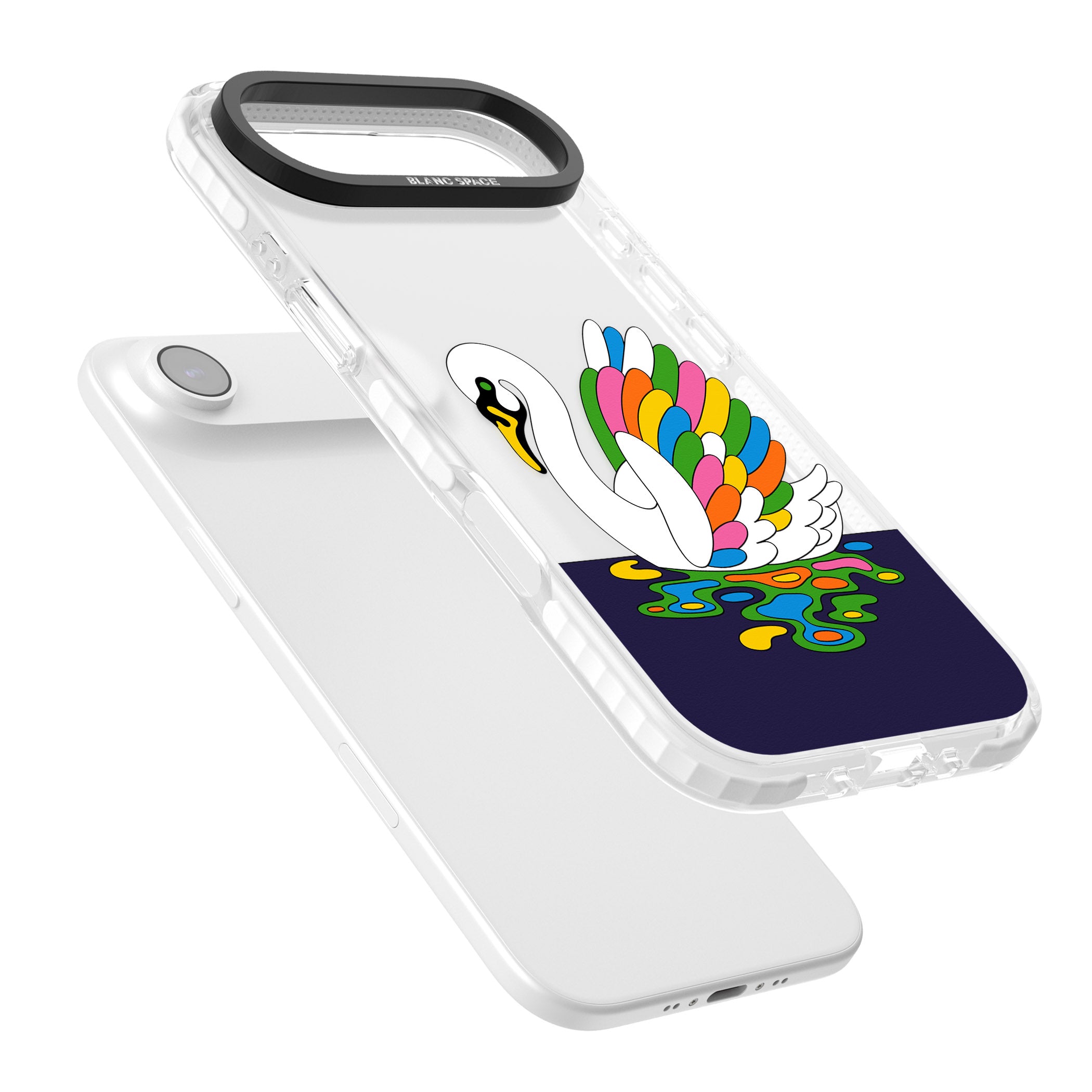 Serene Swan iPhone 17 Air Impact Clear Phone Case Colours