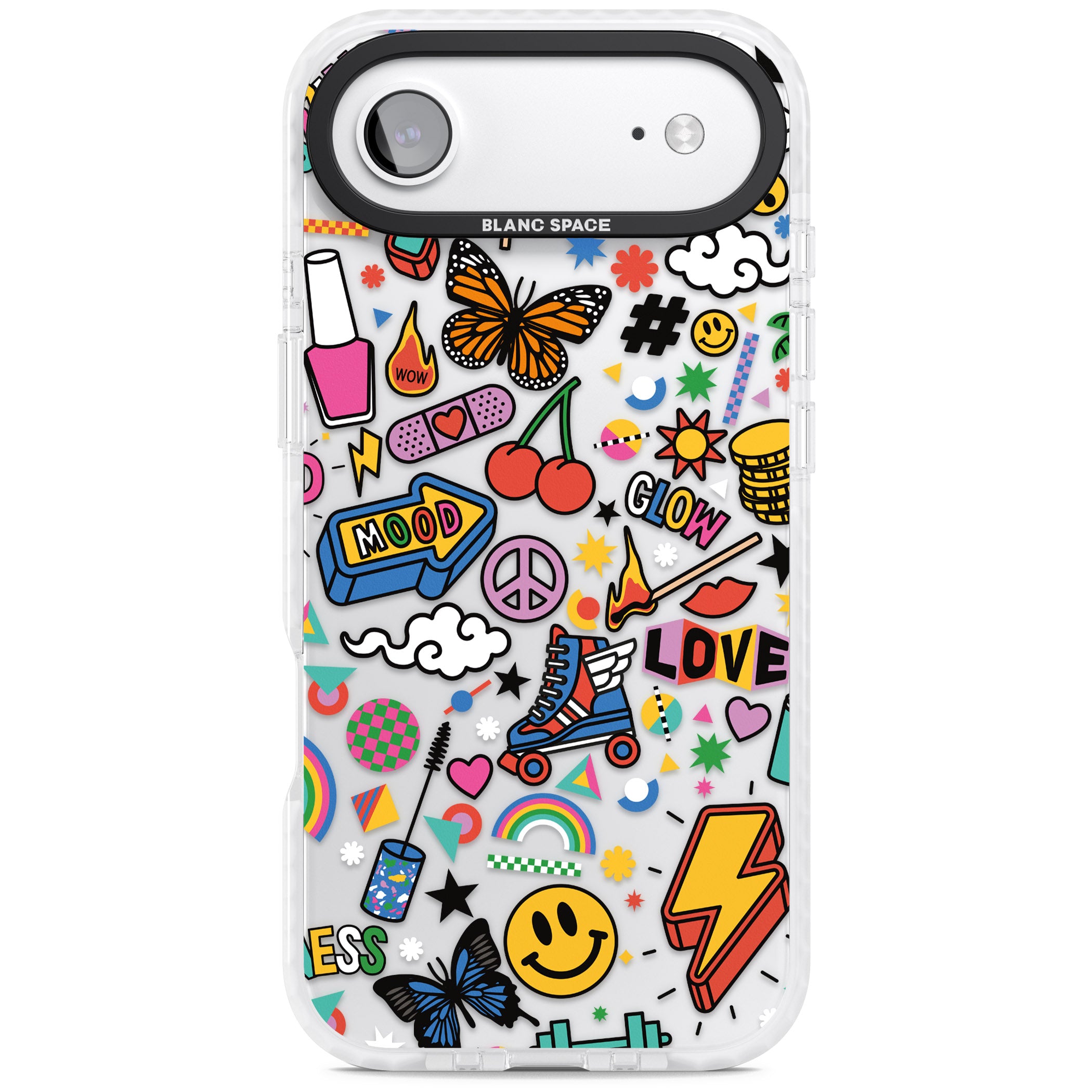 Electric Love iPhone 17 Air Impact Clear Phone Case