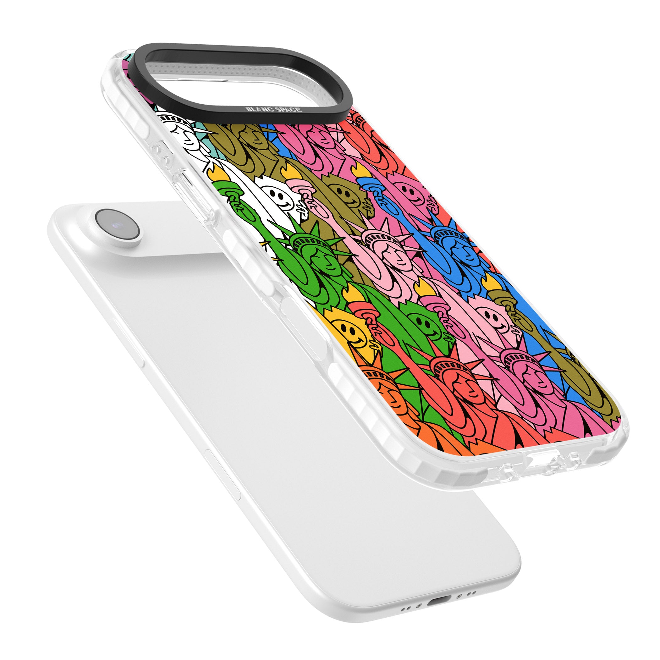 Multicolour Liberty Pattern iPhone 17 Air Impact Clear Phone Case Colours