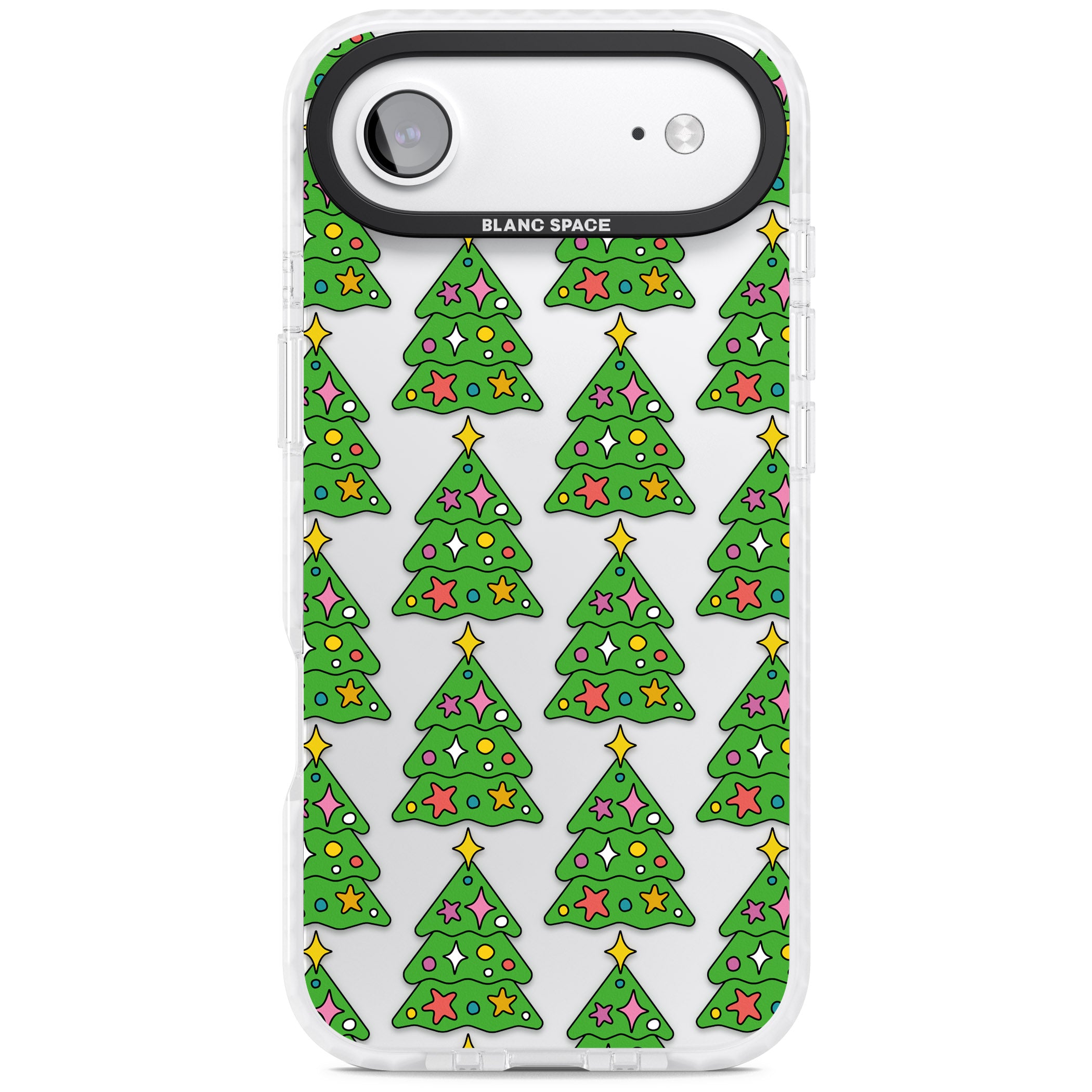 Christmas Tree Pattern (Clear) iPhone 17 Air Impact Clear Phone Case