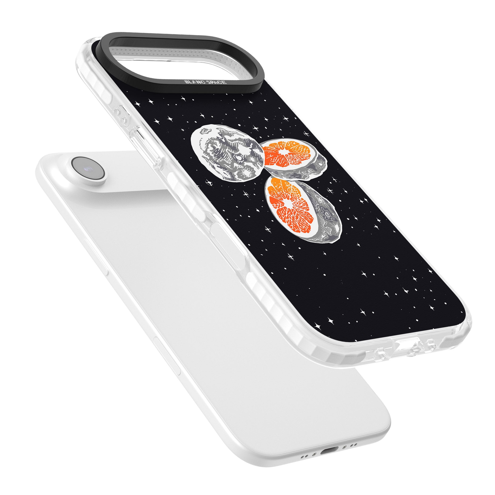 Blood Orange Moon iPhone 17 Air Impact Clear Phone Case Colours
