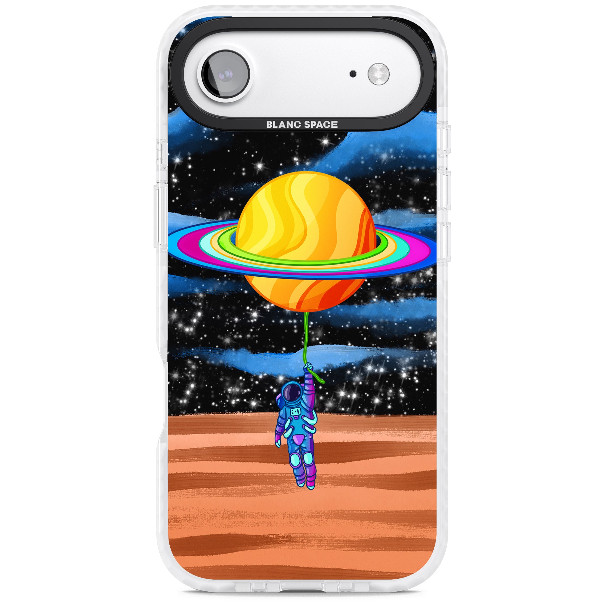 World On Helium iPhone 17 Air Impact Clear Phone Case