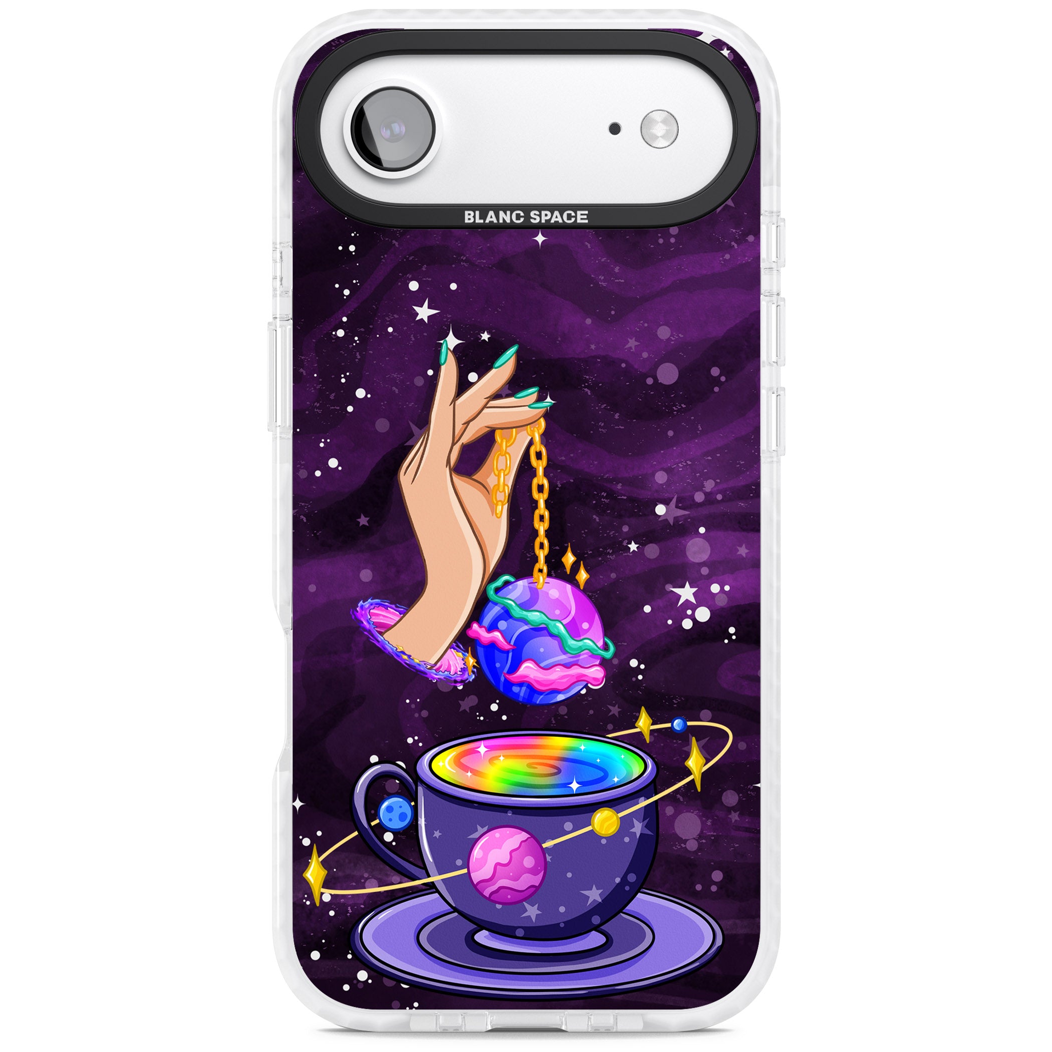 Space Tea iPhone 17 Air Impact Clear Phone Case